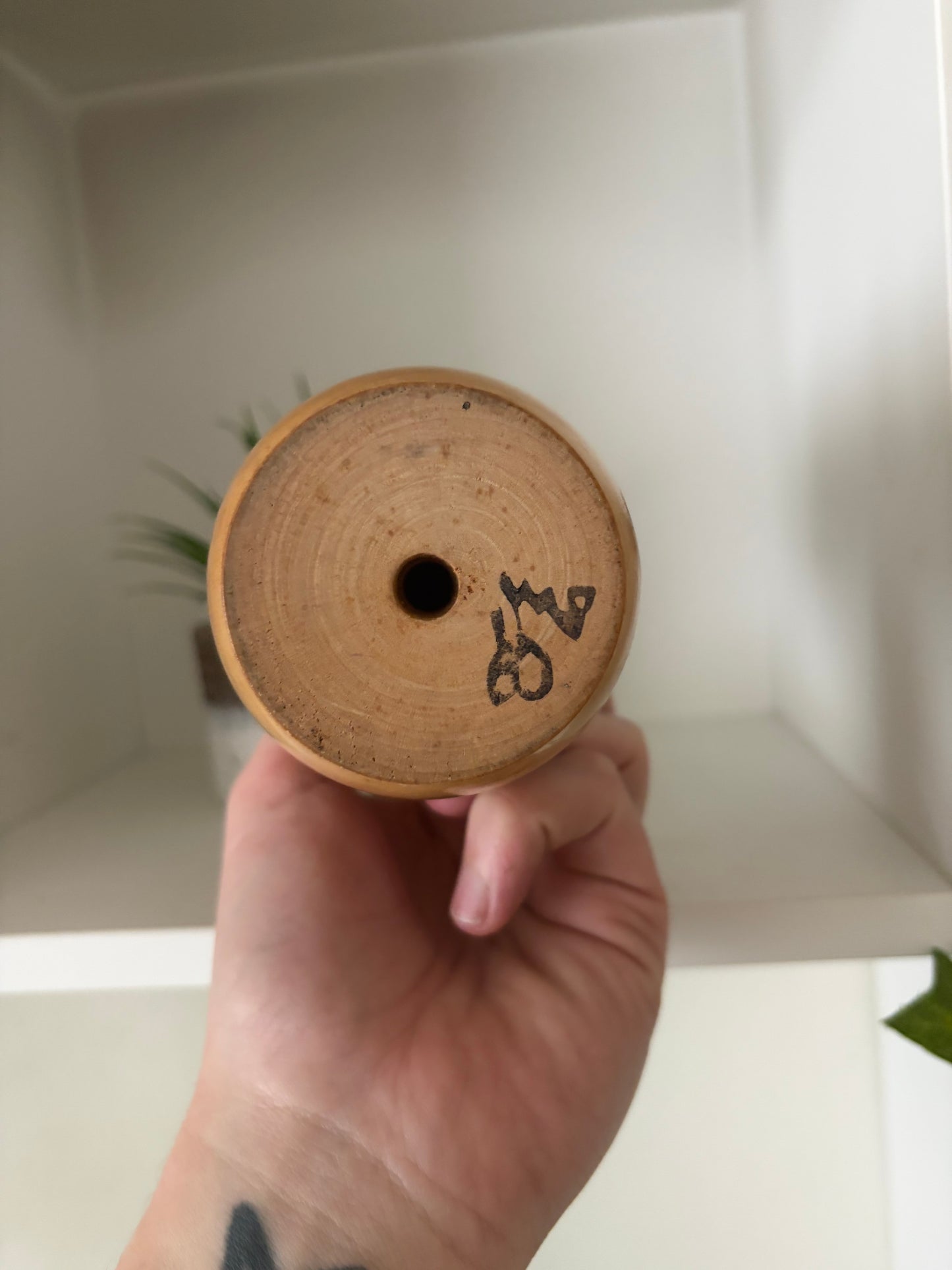 Exclusive Sosaku kokeshi by Tanaka Harumasa (1916-1966)