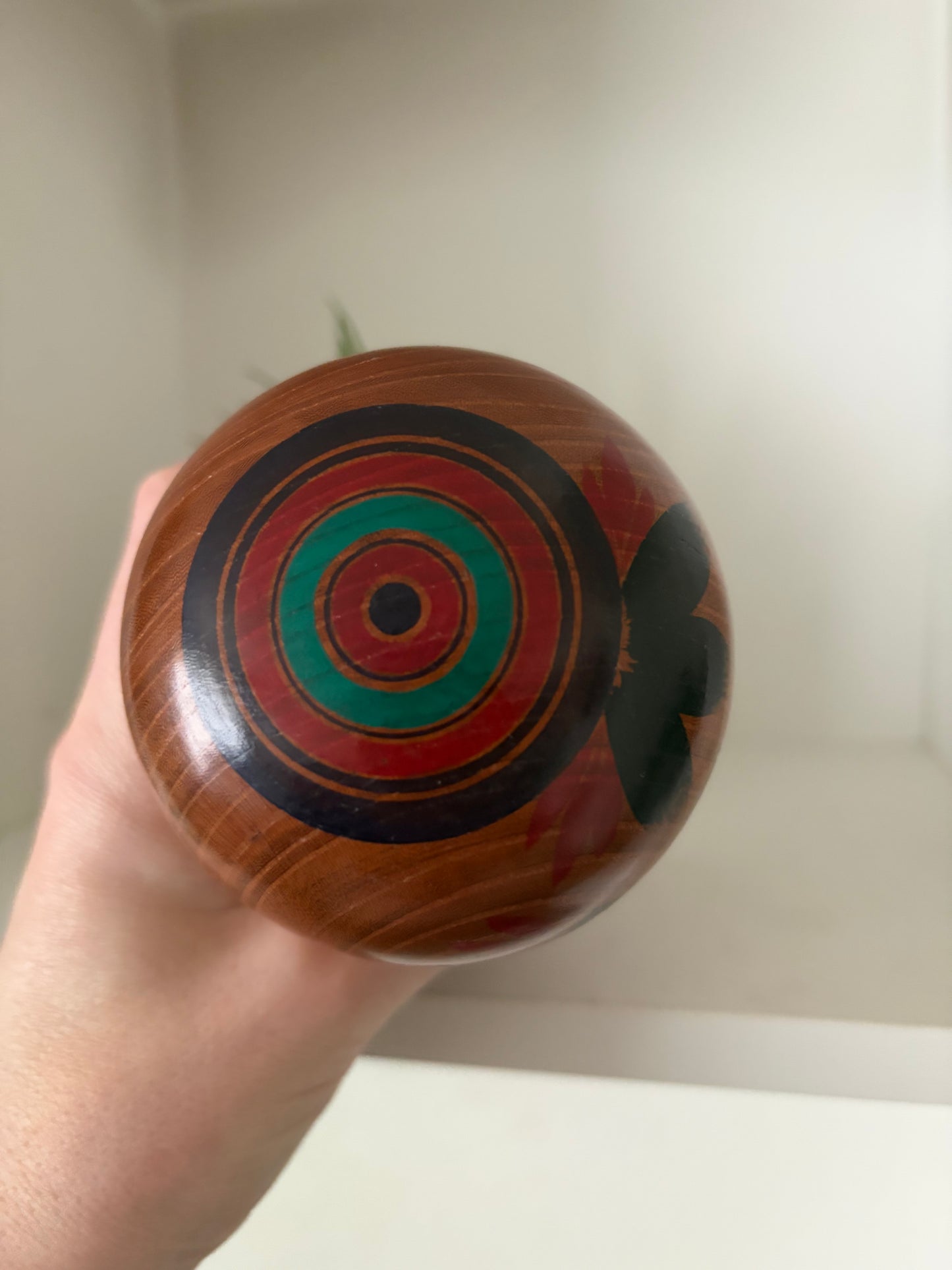 Vintage traditional kokeshi with Daruma
