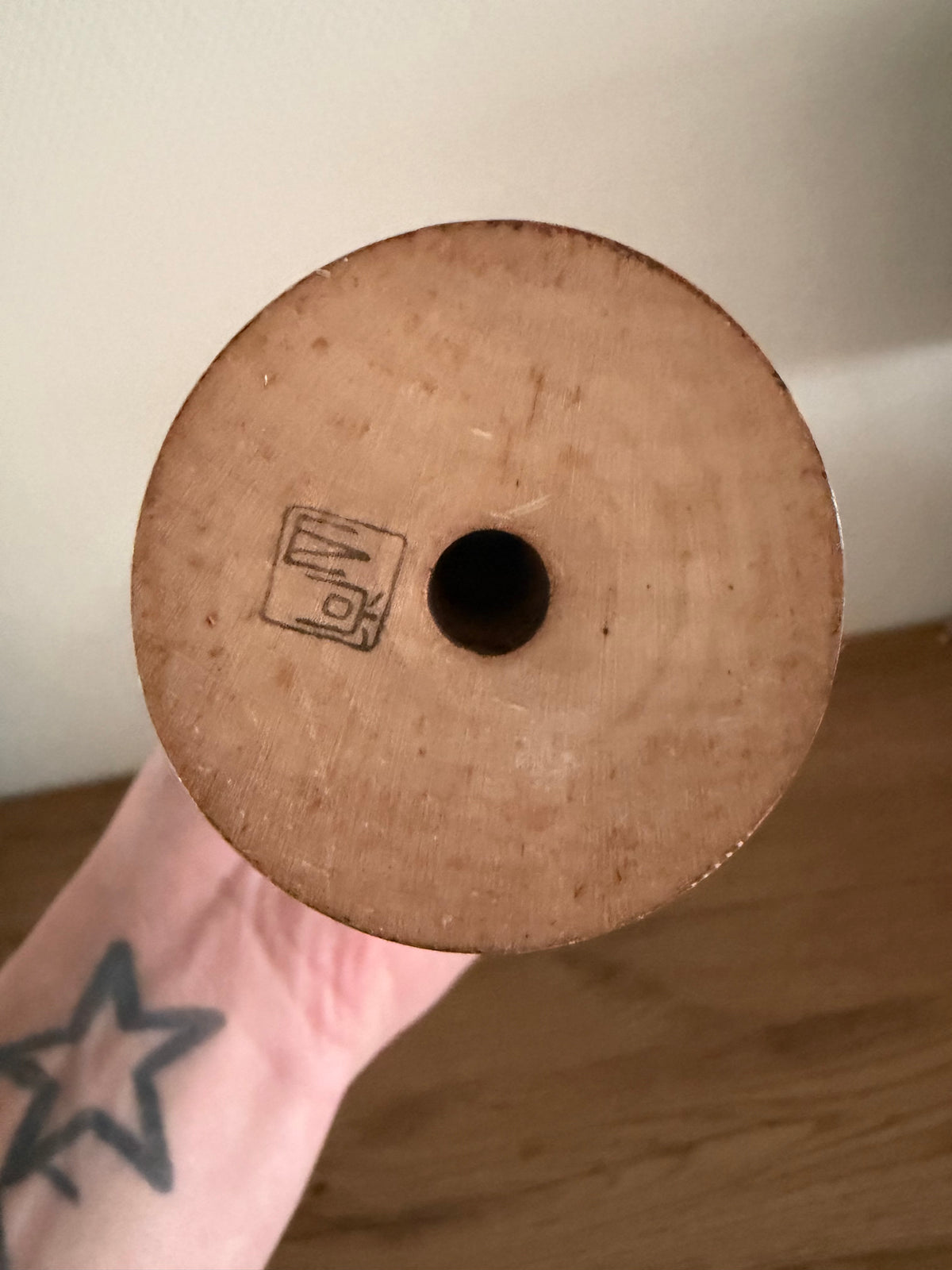 Rare vintage Sosaku kokeshi by Shido Shozan (1932-1995)
