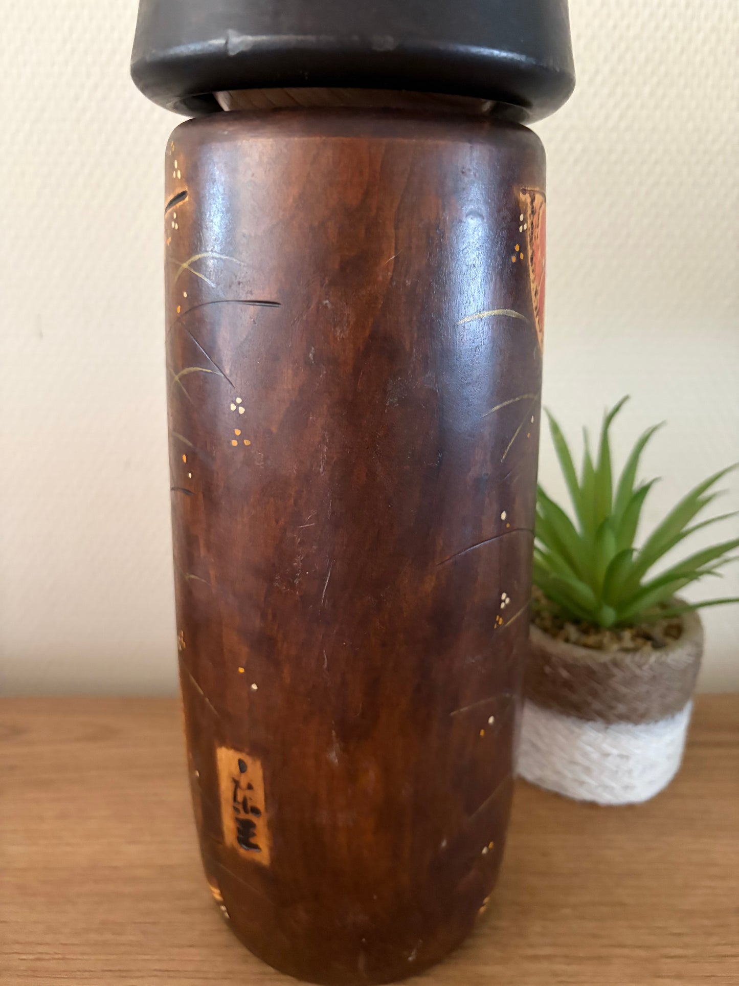 Rare vintage Sosaku kokeshi by Toa Sekiguchi (1942-)