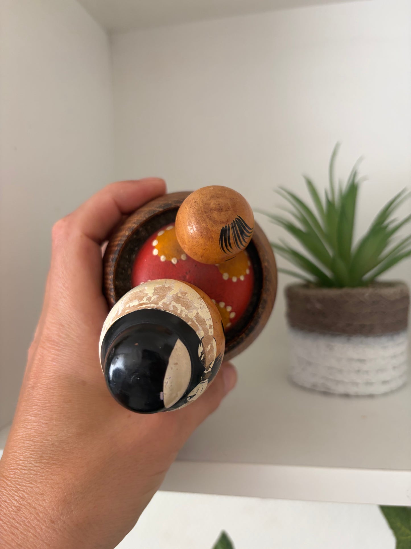 Vintage Sosaku kokeshi Mother and child