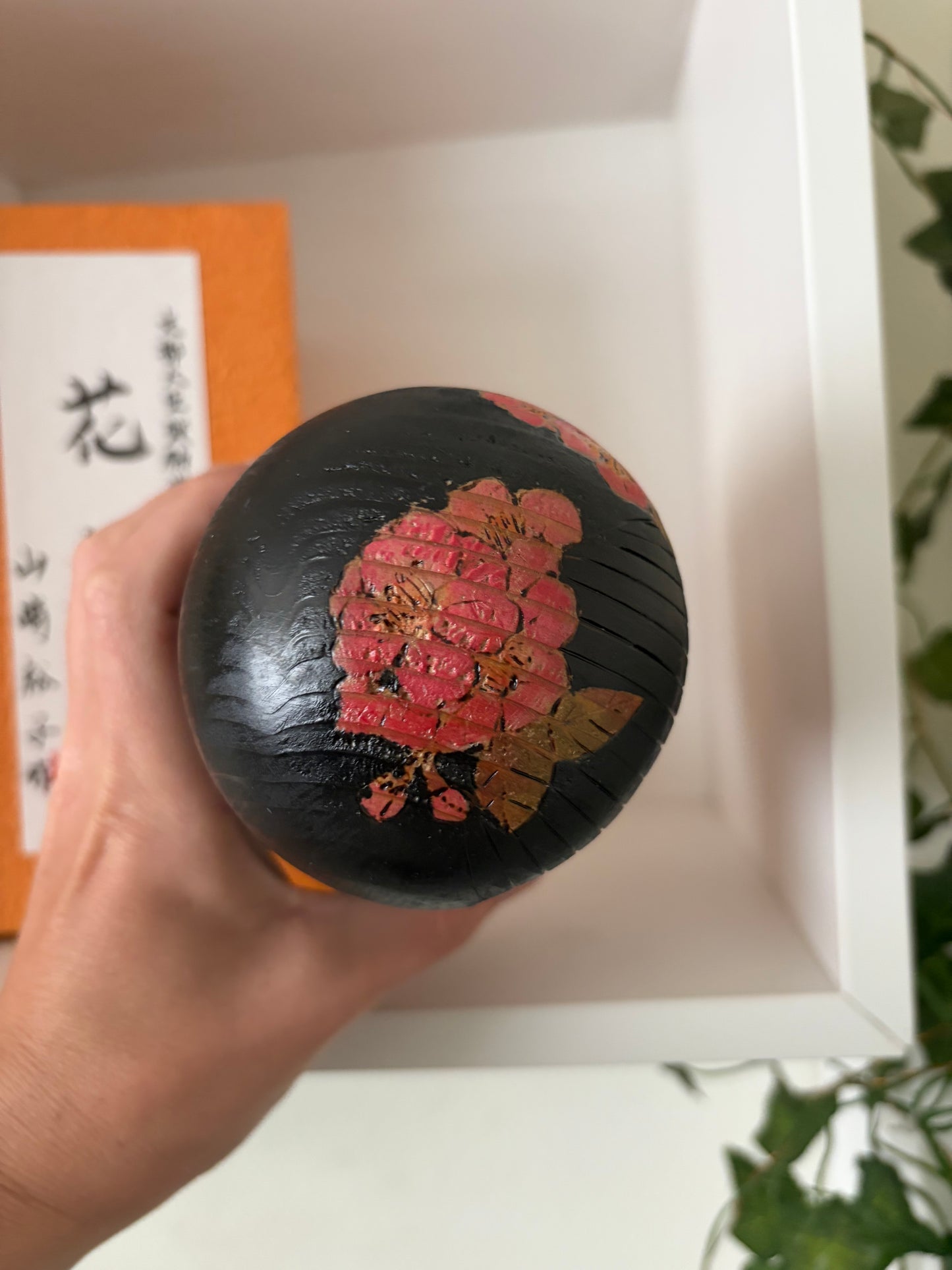 One of a kind kokeshi by Yuko Yamazaki- With box