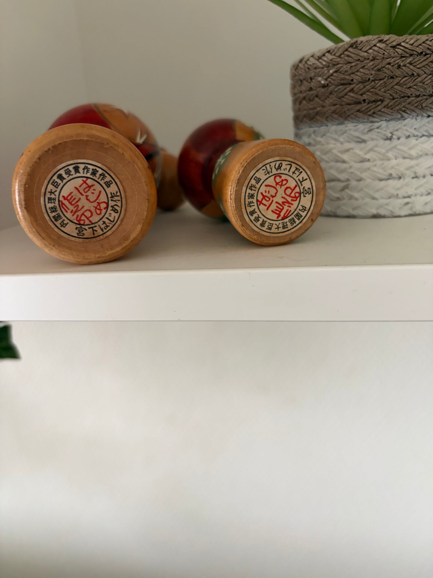 Vintage set creative kokeshi by Hajime Miyashita (1940-)