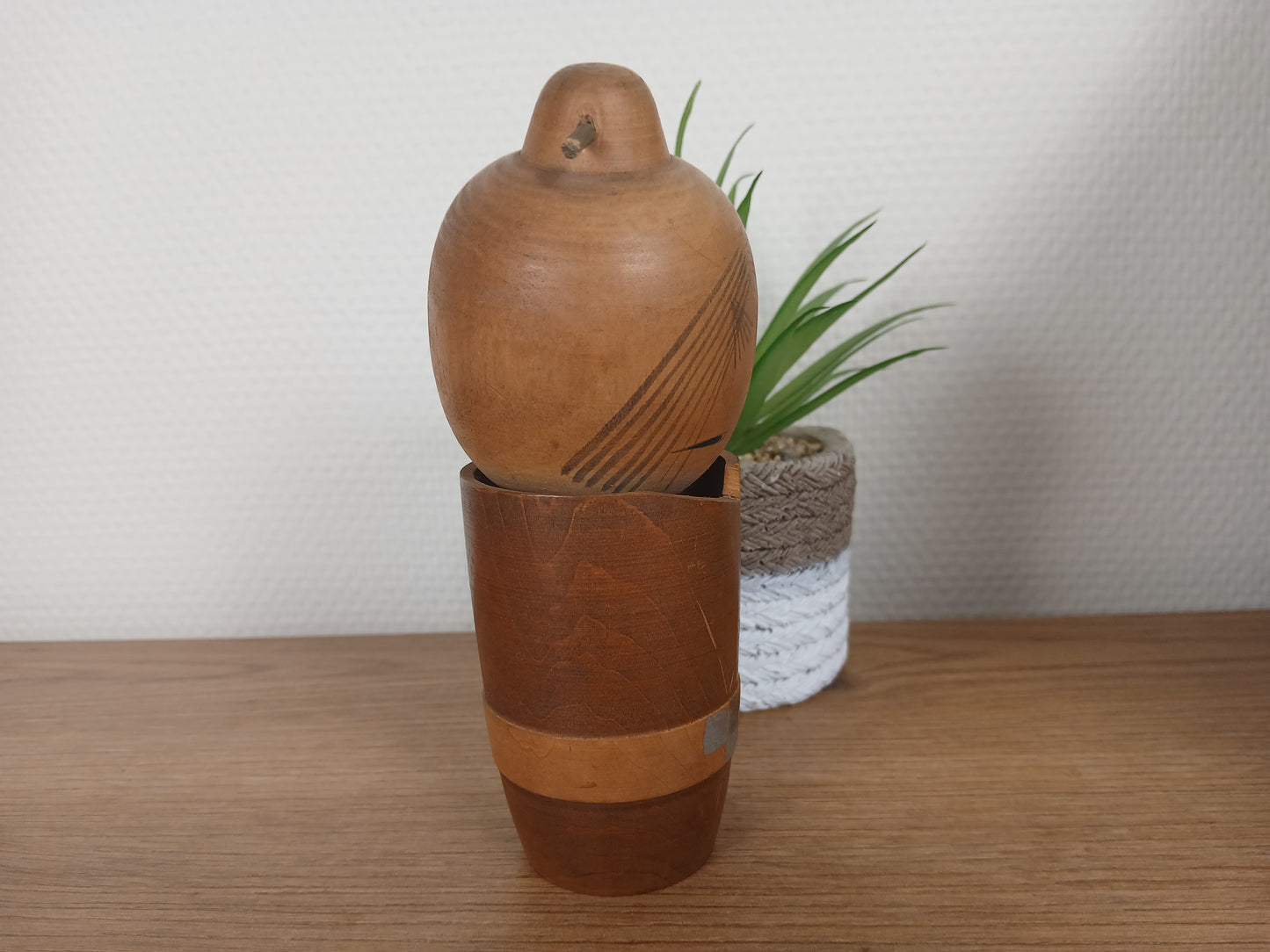 Vintage creative kokeshi by Sato Suigai (1920-)