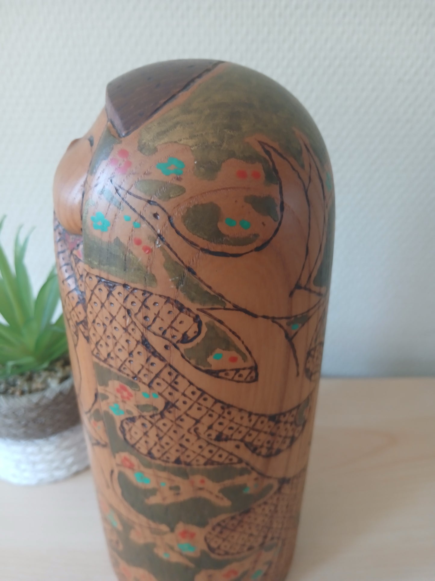 Exclusive Vintage creative Kokeshi by Kato Tatsuo (1940-)