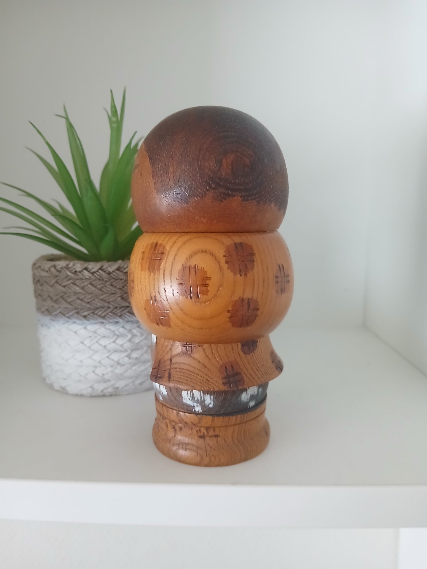Rare Vintage Sosaku Kokeshi by Aoki Ryoka (1931-)