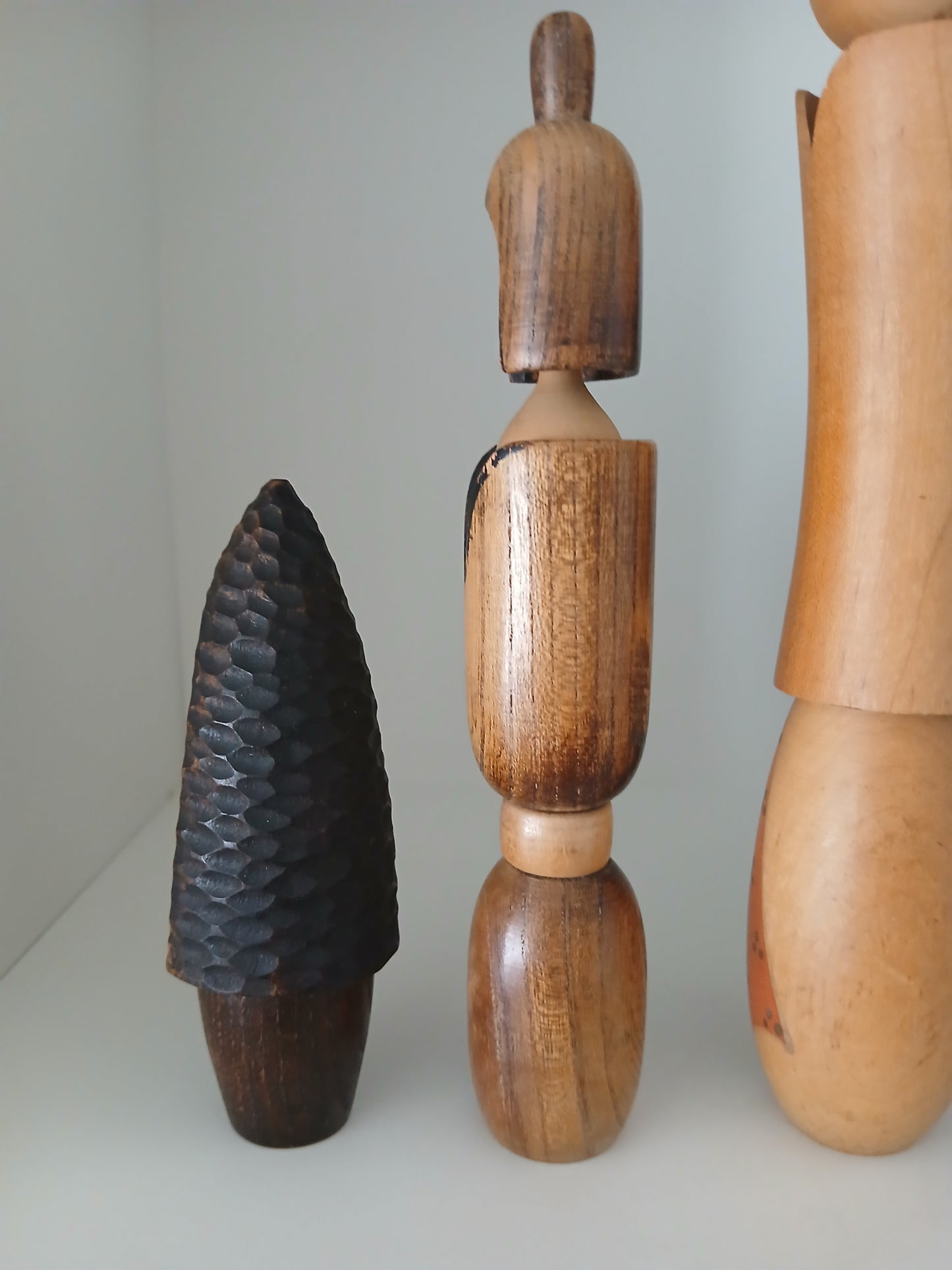 Set of 4 kokeshi by Shozan shido (1932-1995)
