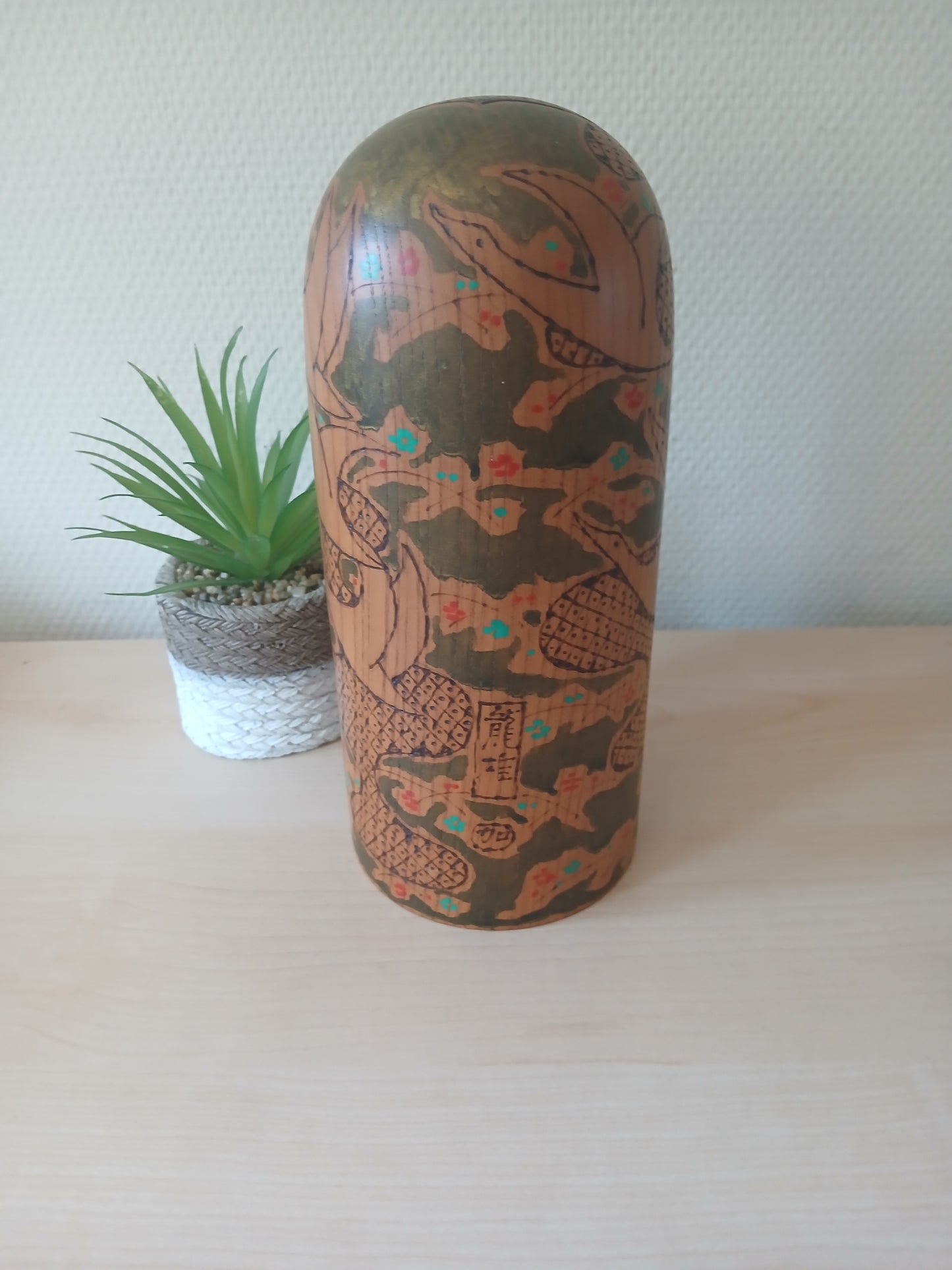 Exclusive Vintage creative Kokeshi by Kato Tatsuo (1940-)