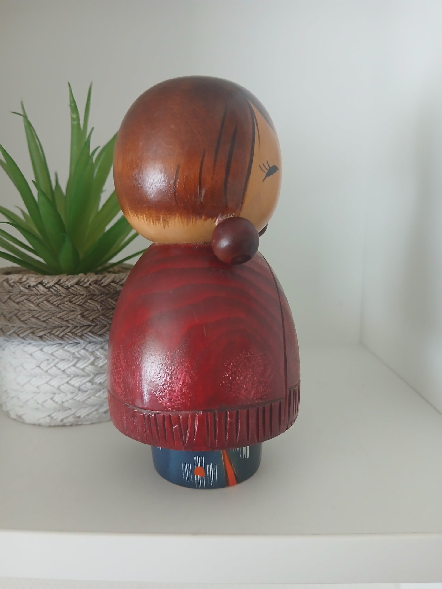 Rare Vintage Sosaku Kokeshi by Aoki Ryoka (1931-)
