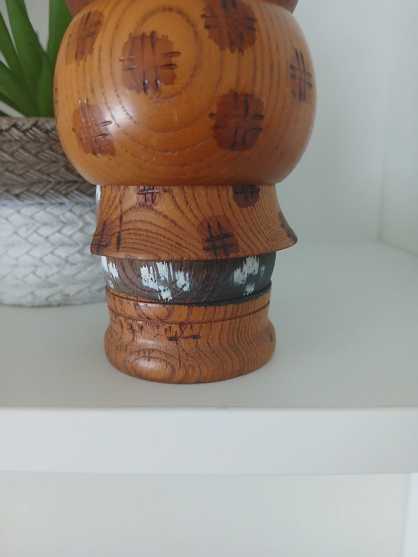 Rare Vintage Sosaku Kokeshi by Aoki Ryoka (1931-)