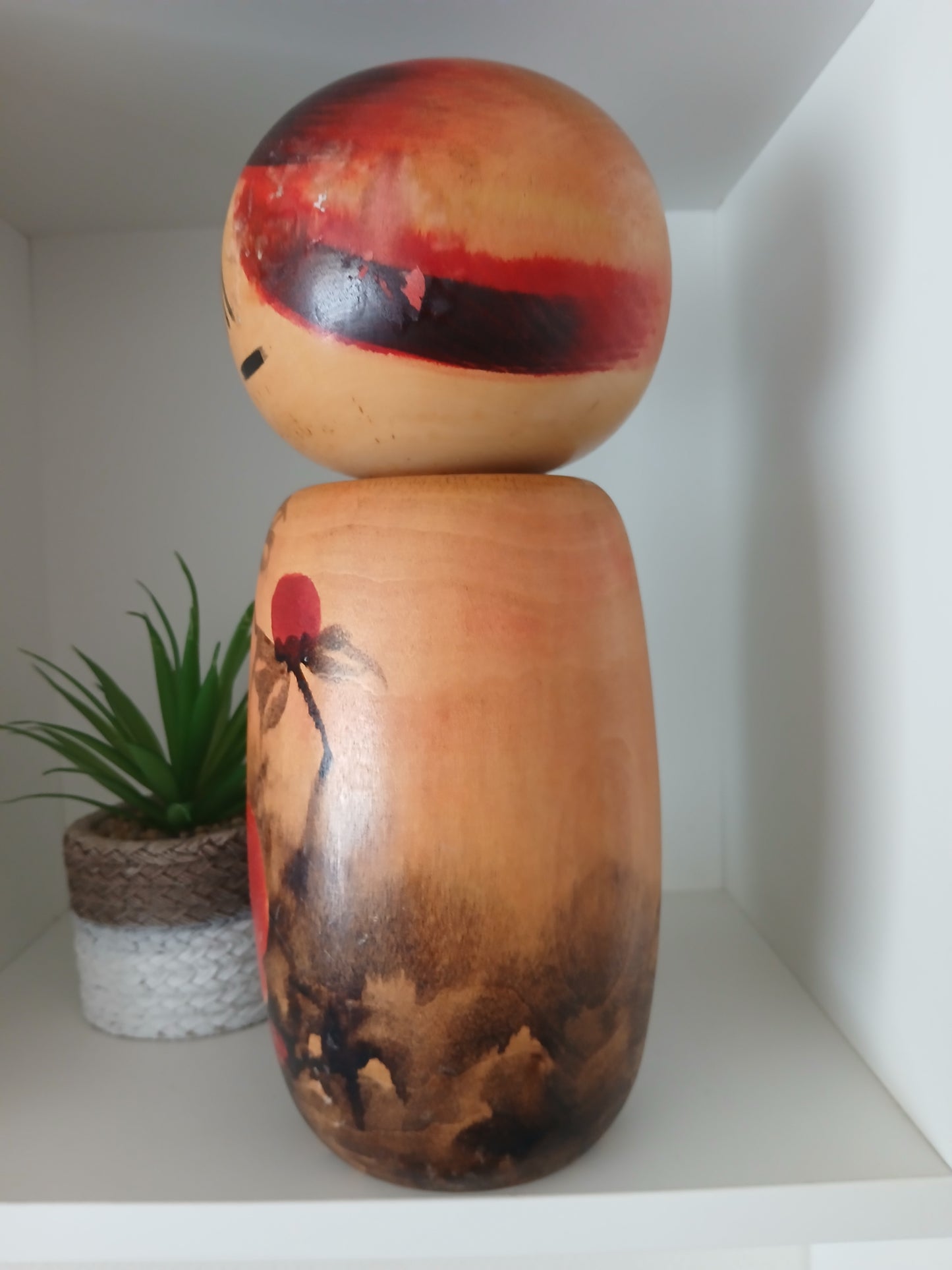 Rare vintage sosaku Kokeshi made by Masao Watanabe (1917-2007)