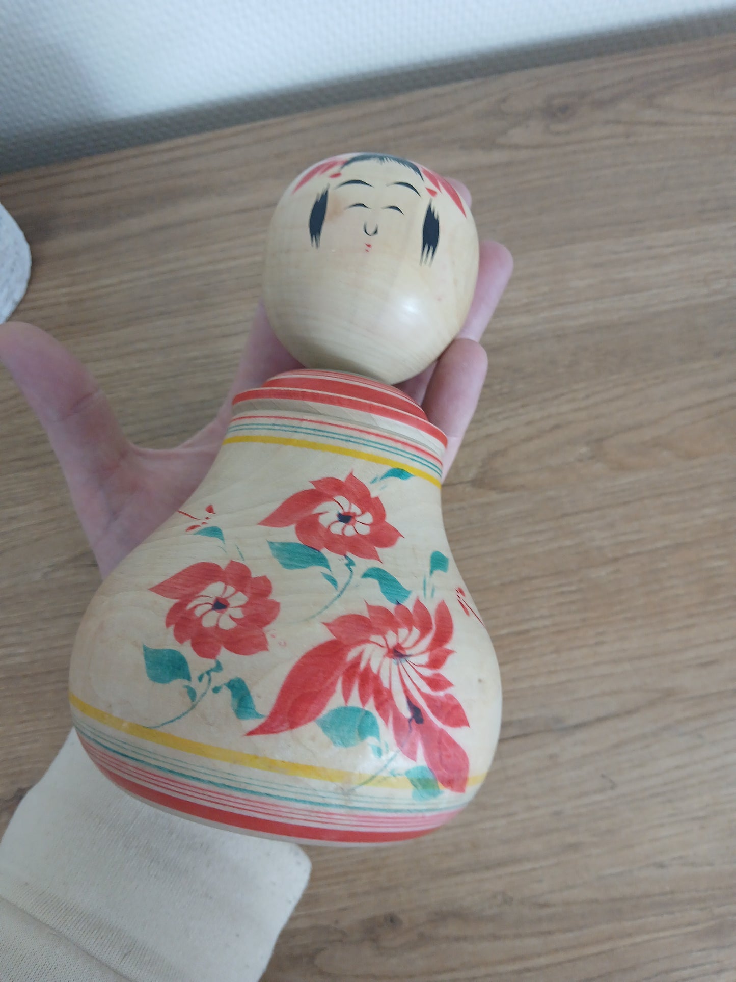 Big chunky Vintage Ejiko Kokeshi by Sato minoru (1932-1921)