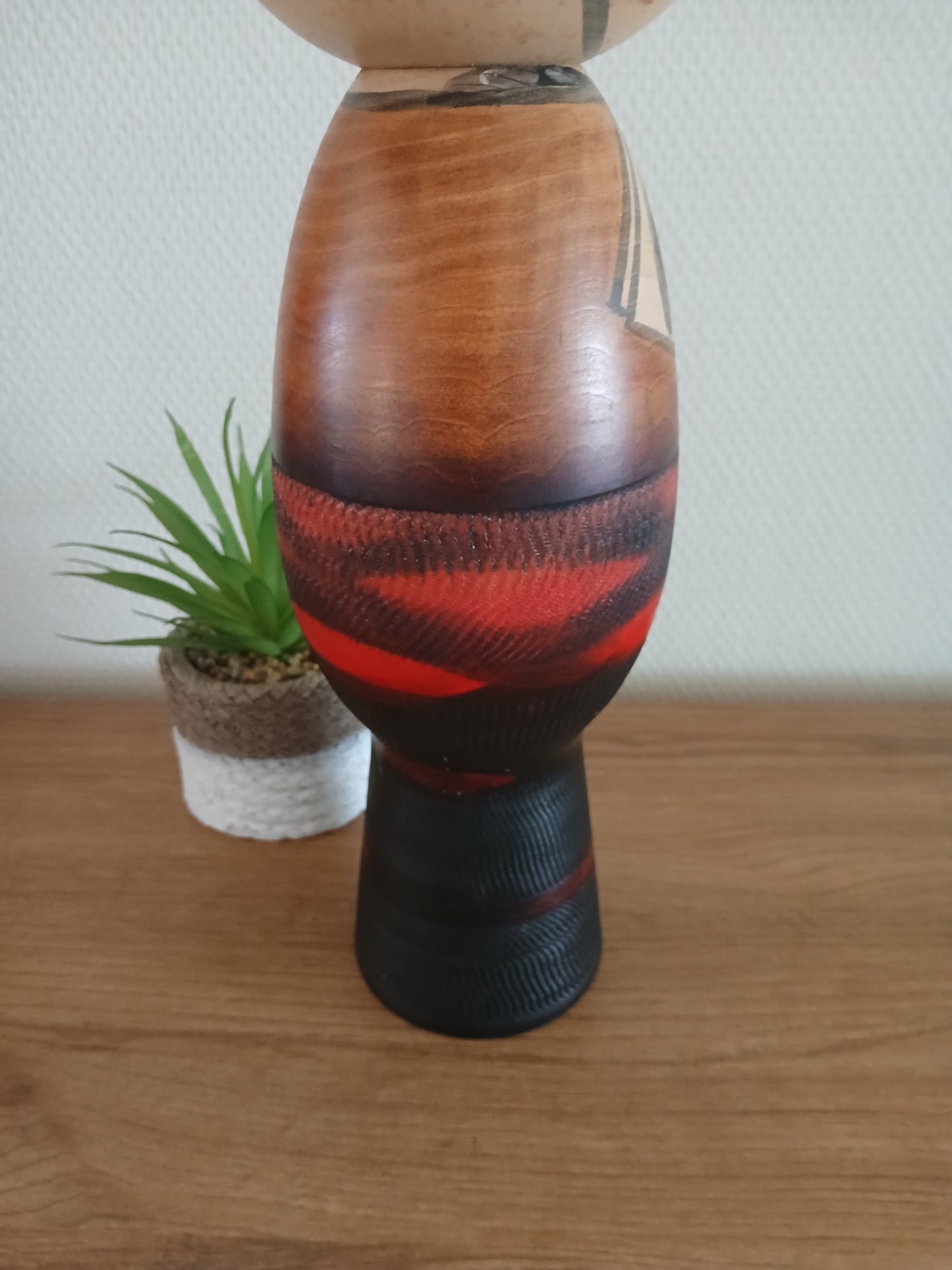 Vintage creative kokeshi by Masao Watanabe (1917-2007)