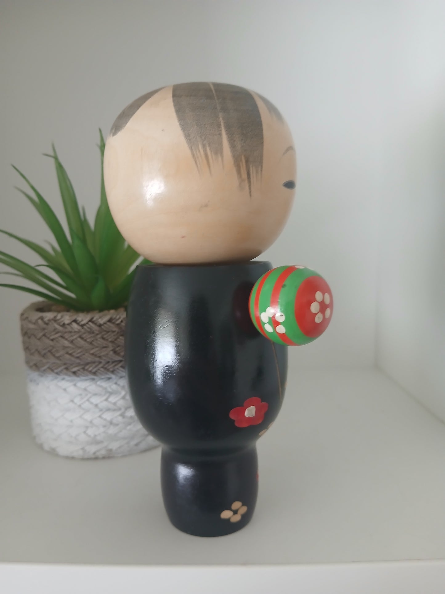 Vintage creative kokeshi with ball