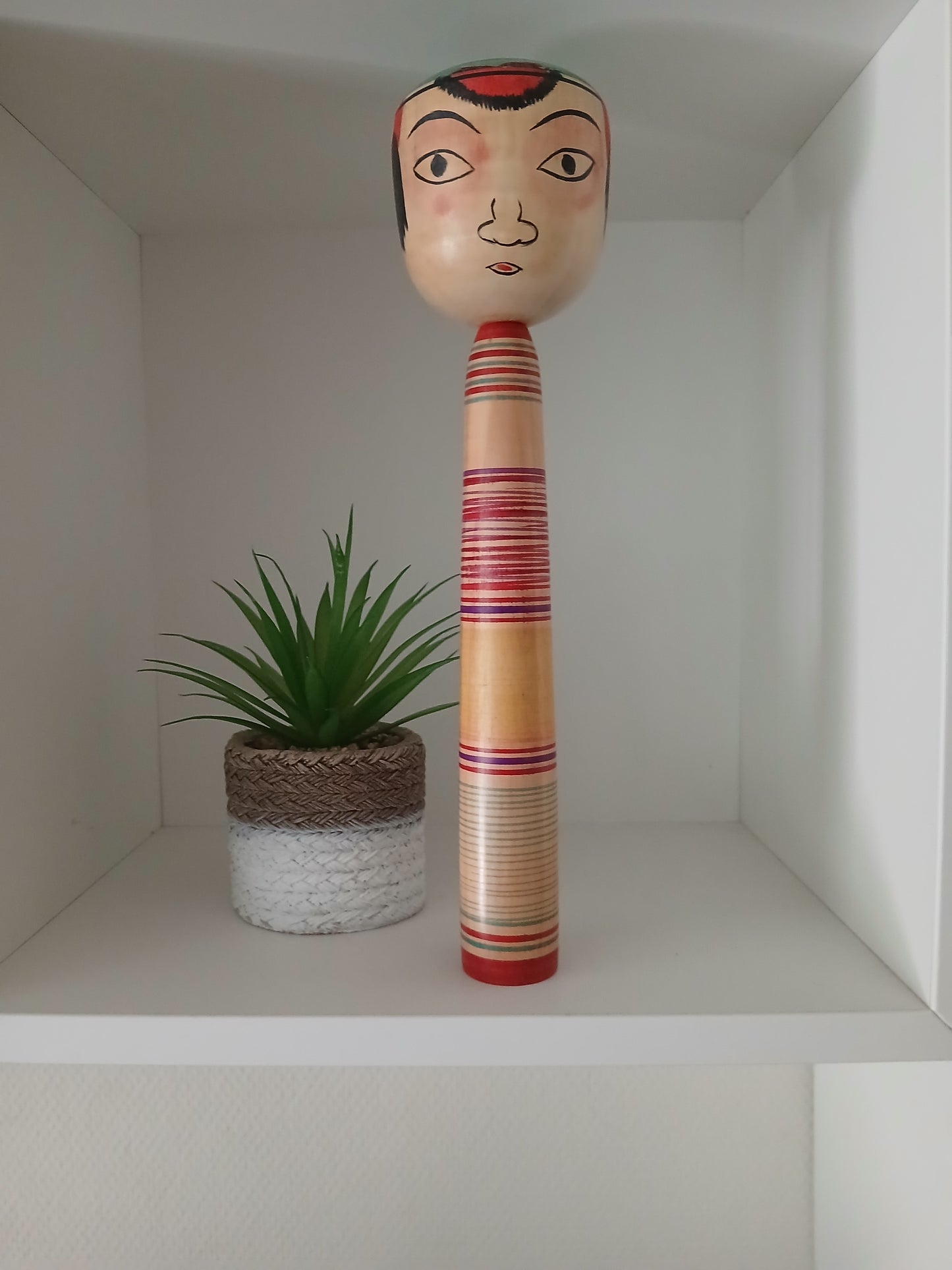 Vintage traditional Nakanosawa kokeshi by Iwamoto Yoshizo (1912-1973)