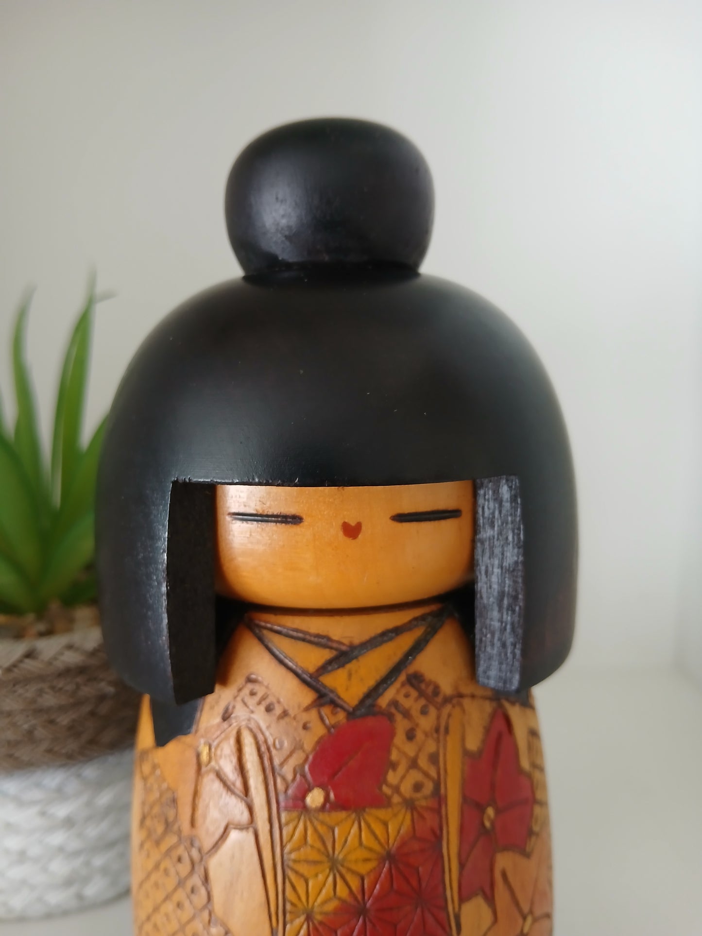 Rare Vintage Gumma Kokeshi By Kazuo Takamizawa (1927-)