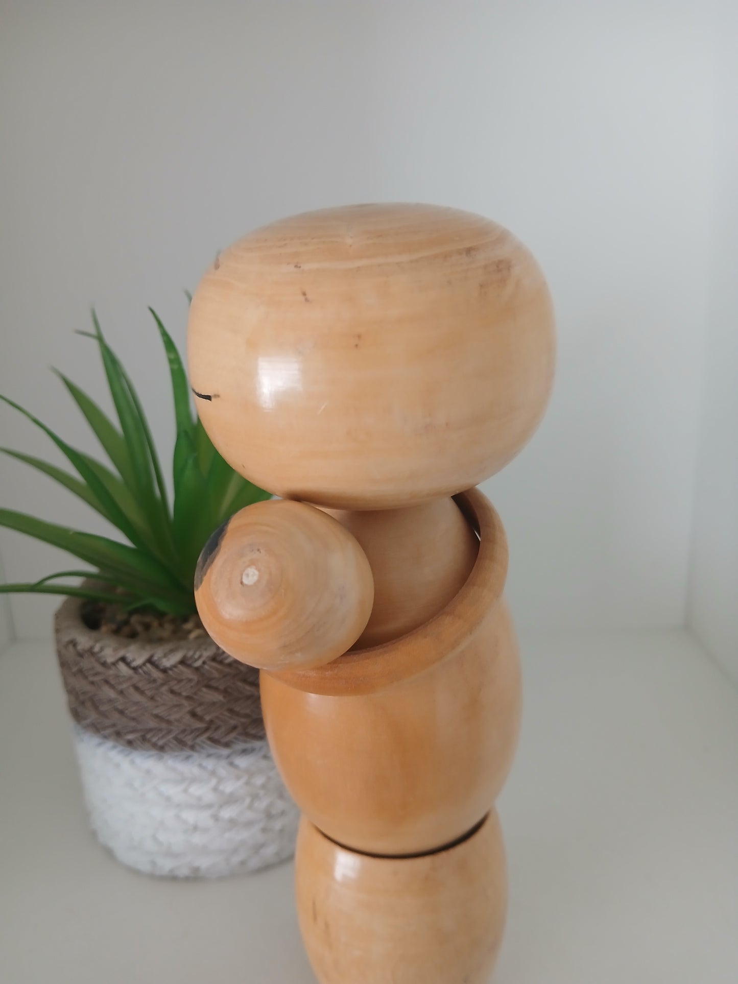 Vintage creative kokeshi by Yajima Suihou (1915-)- Mother and child