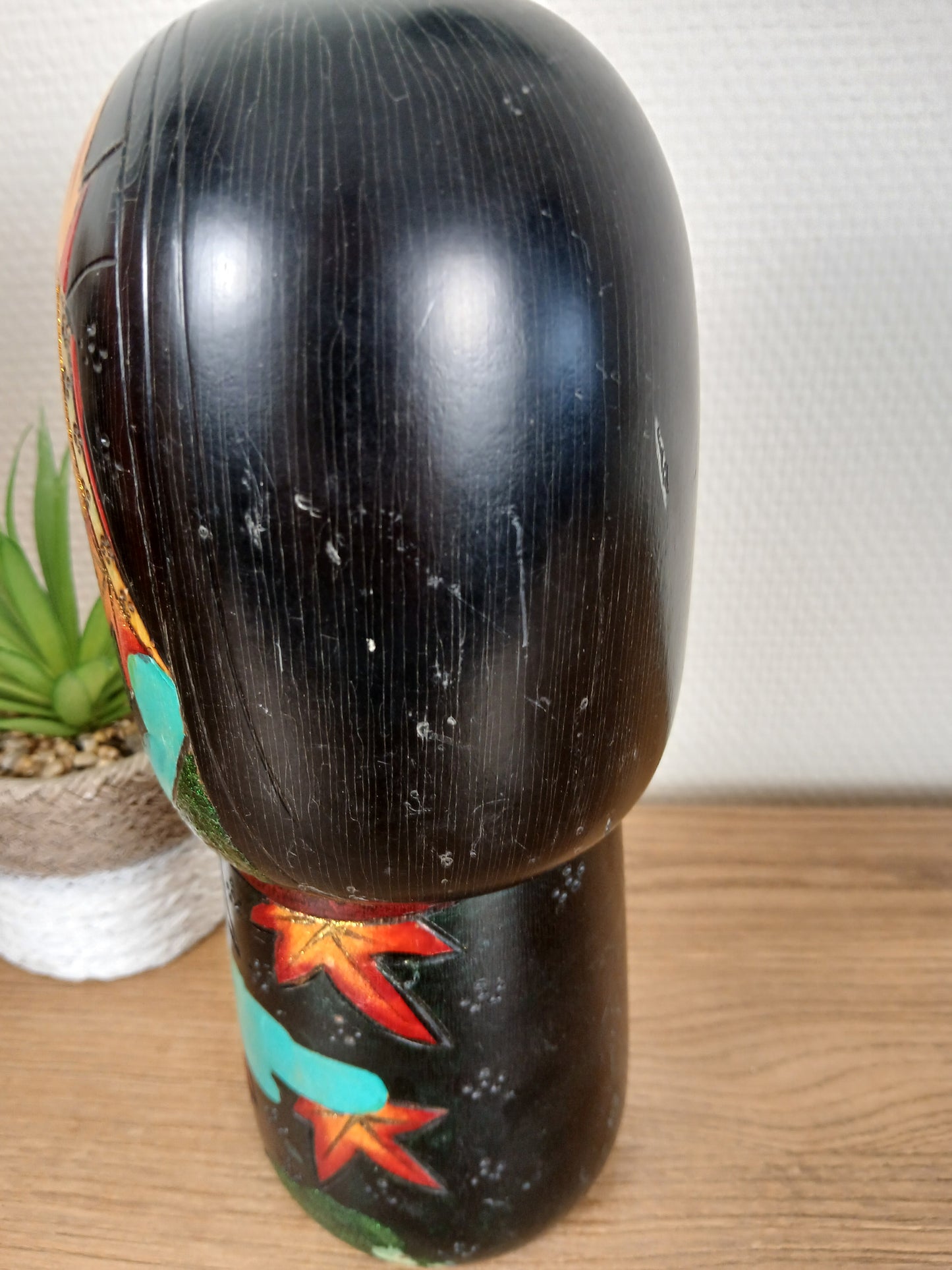 Beautiful creative Kokeshi made by Toshio Sekiguchi (1947-)