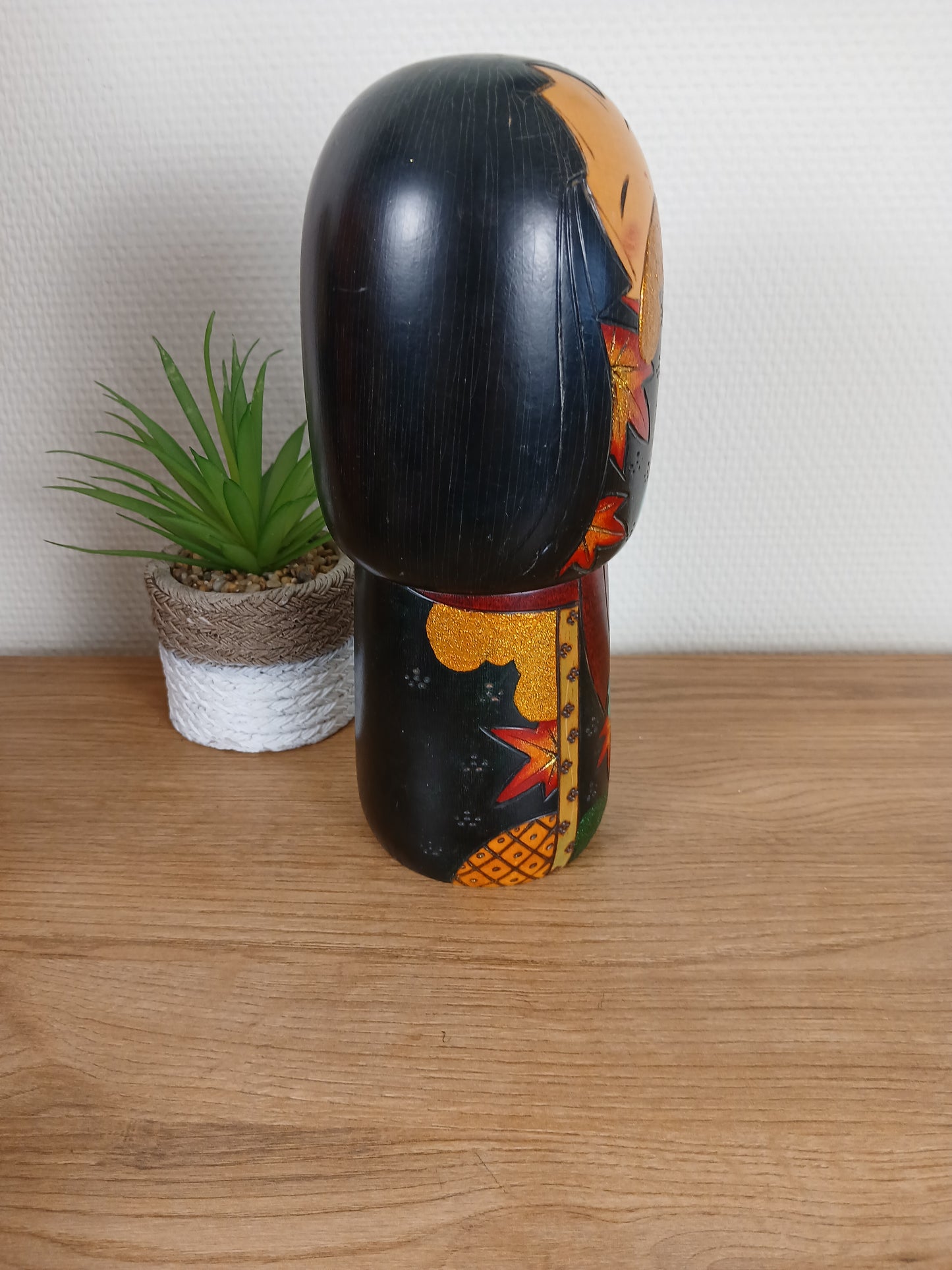 Beautiful creative Kokeshi made by Toshio Sekiguchi (1947-)