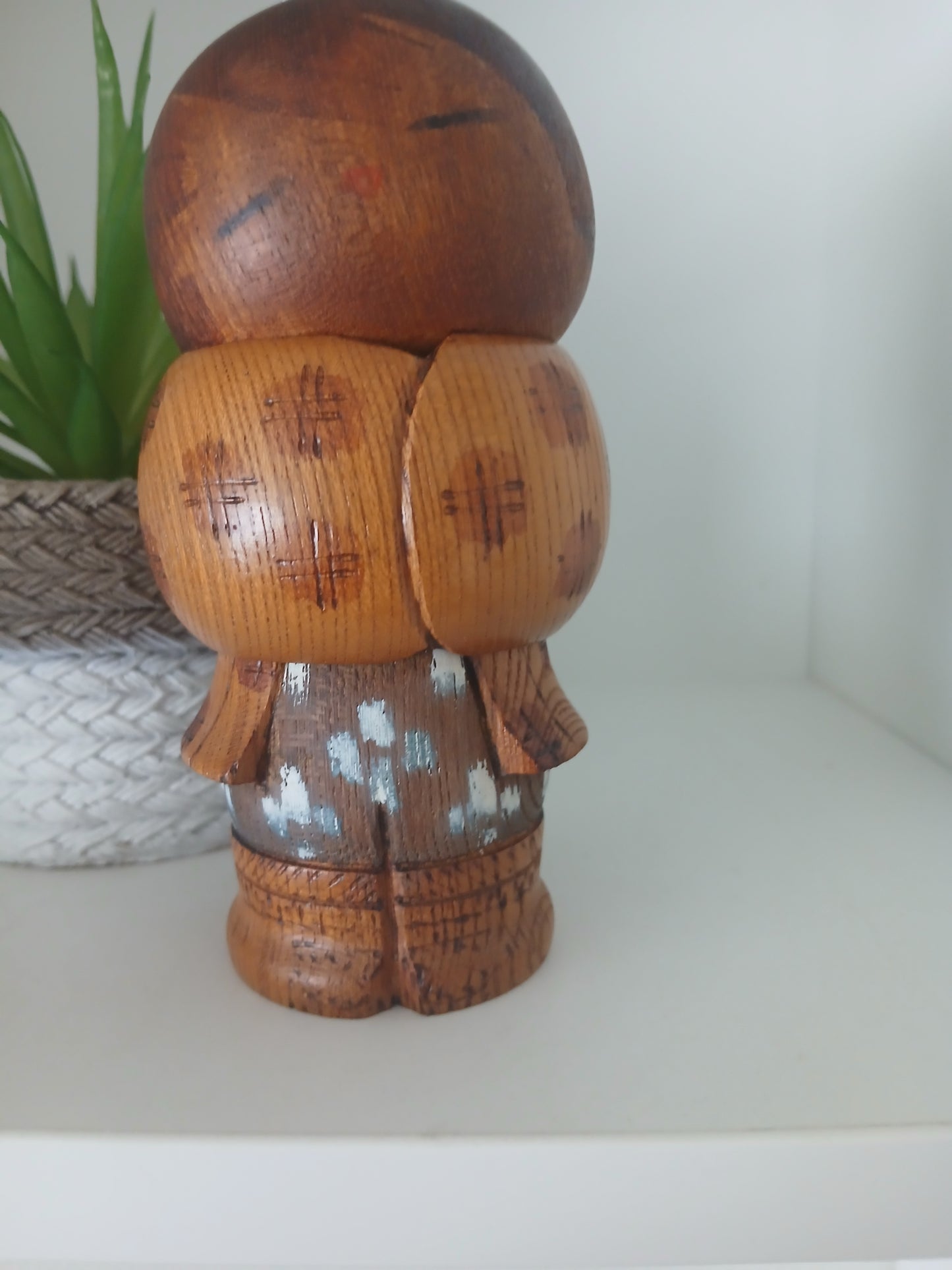 Rare Vintage Sosaku Kokeshi by Aoki Ryoka (1931-)