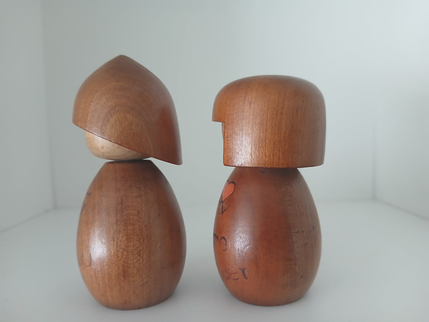 Vintage set off creative kokeshi by Masashi Takeda (1930-2015)