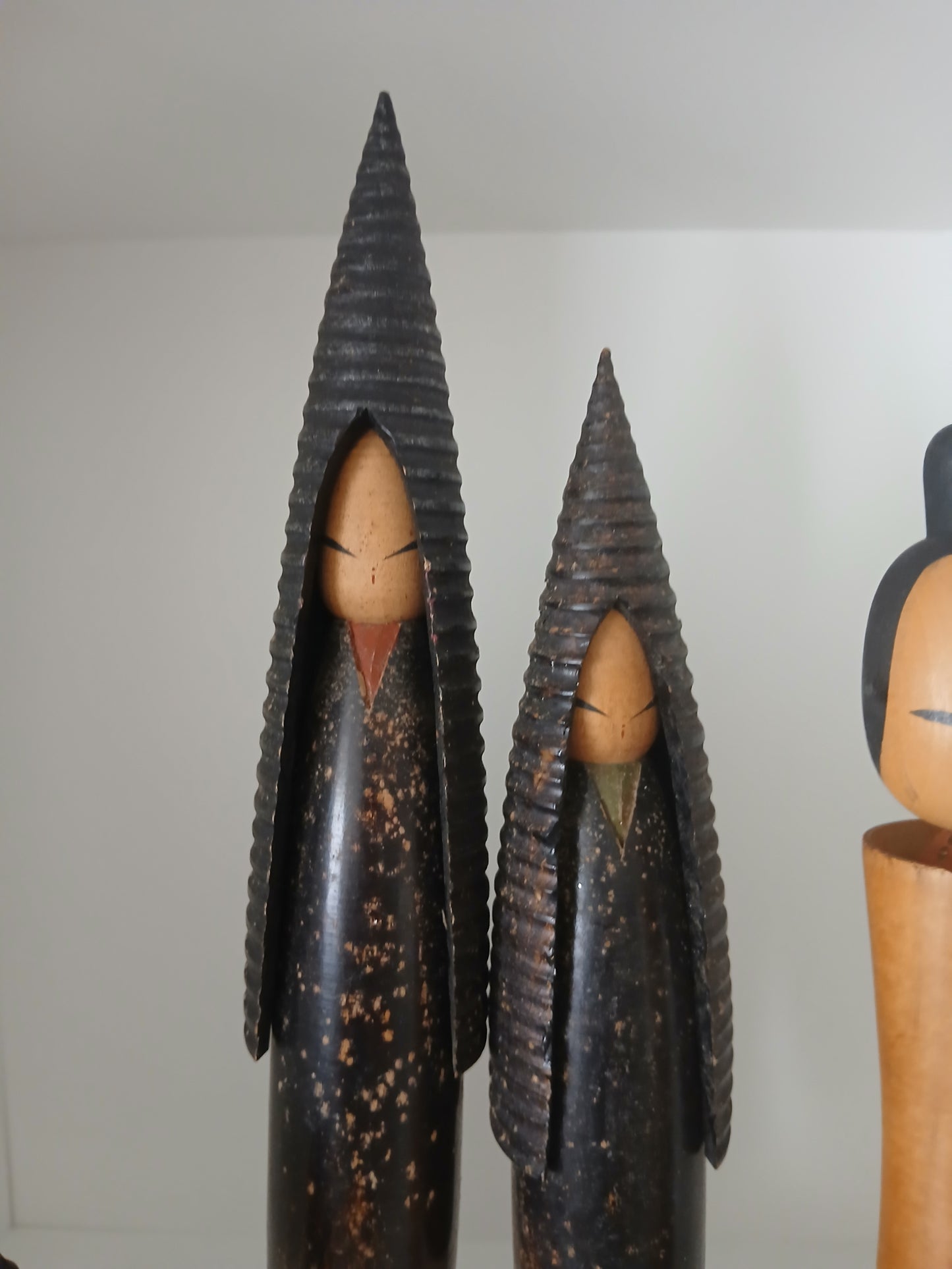Set of 4 kokeshi by Shozan shido (1932-1995)