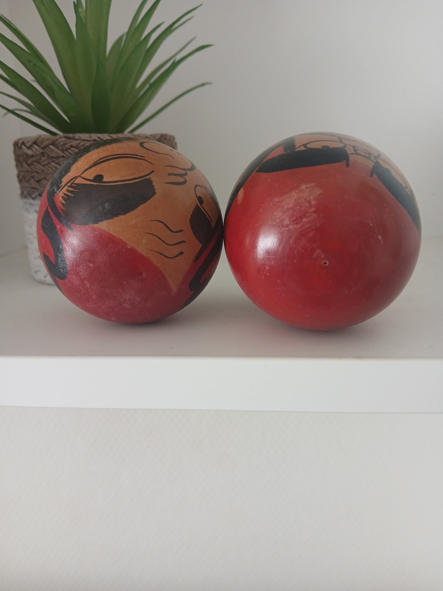 Vintage set Daruma kokeshi
