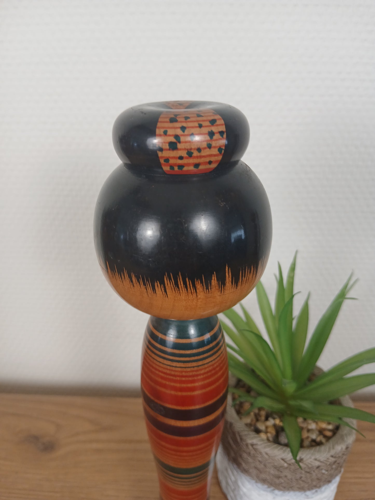 Vintage traditional Togatta kokeshi by Eitaro Sato (1939-)