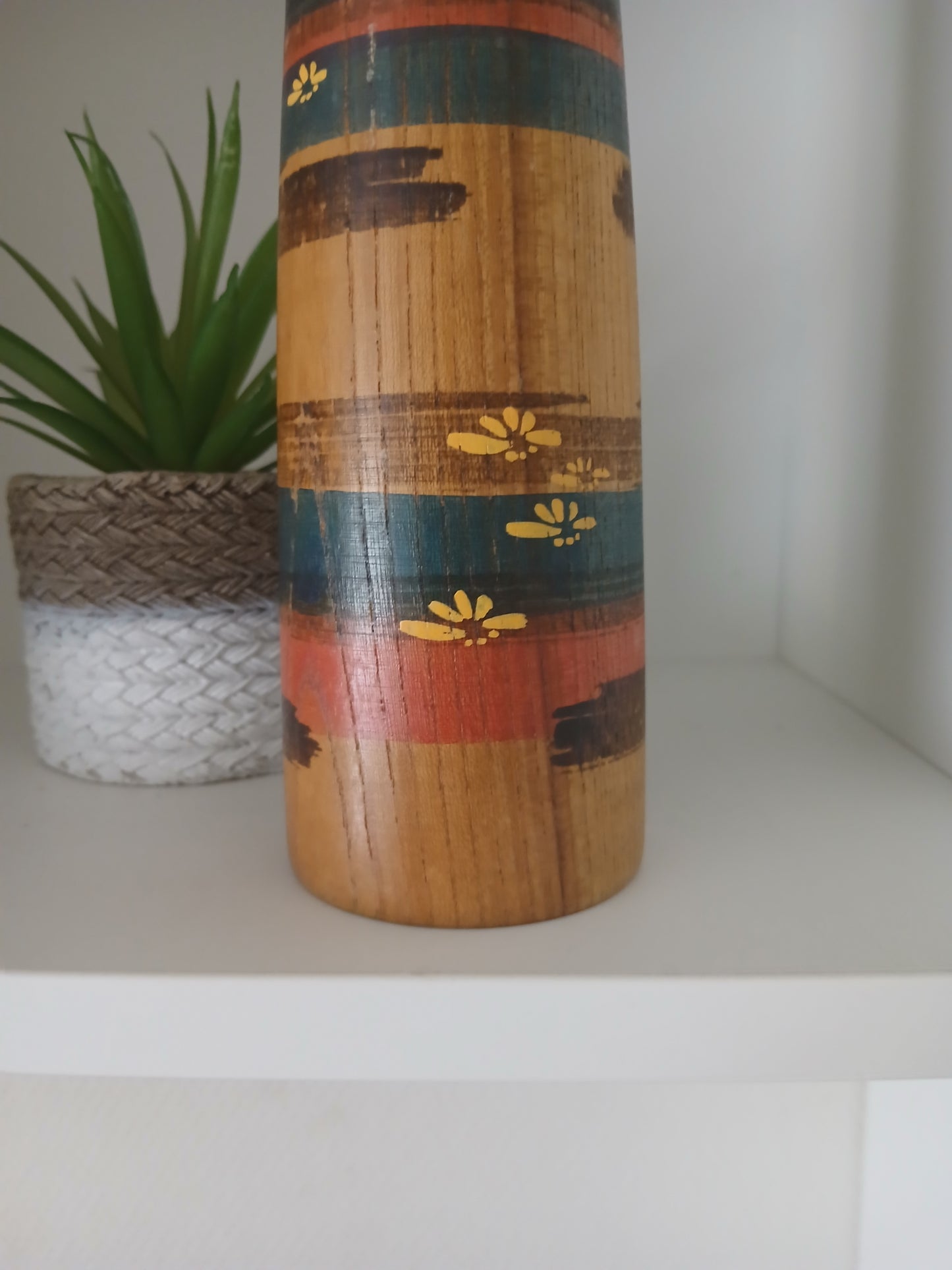 Big vintage creative kokeshi made by Sanpei Yamanaka (1926-2012)