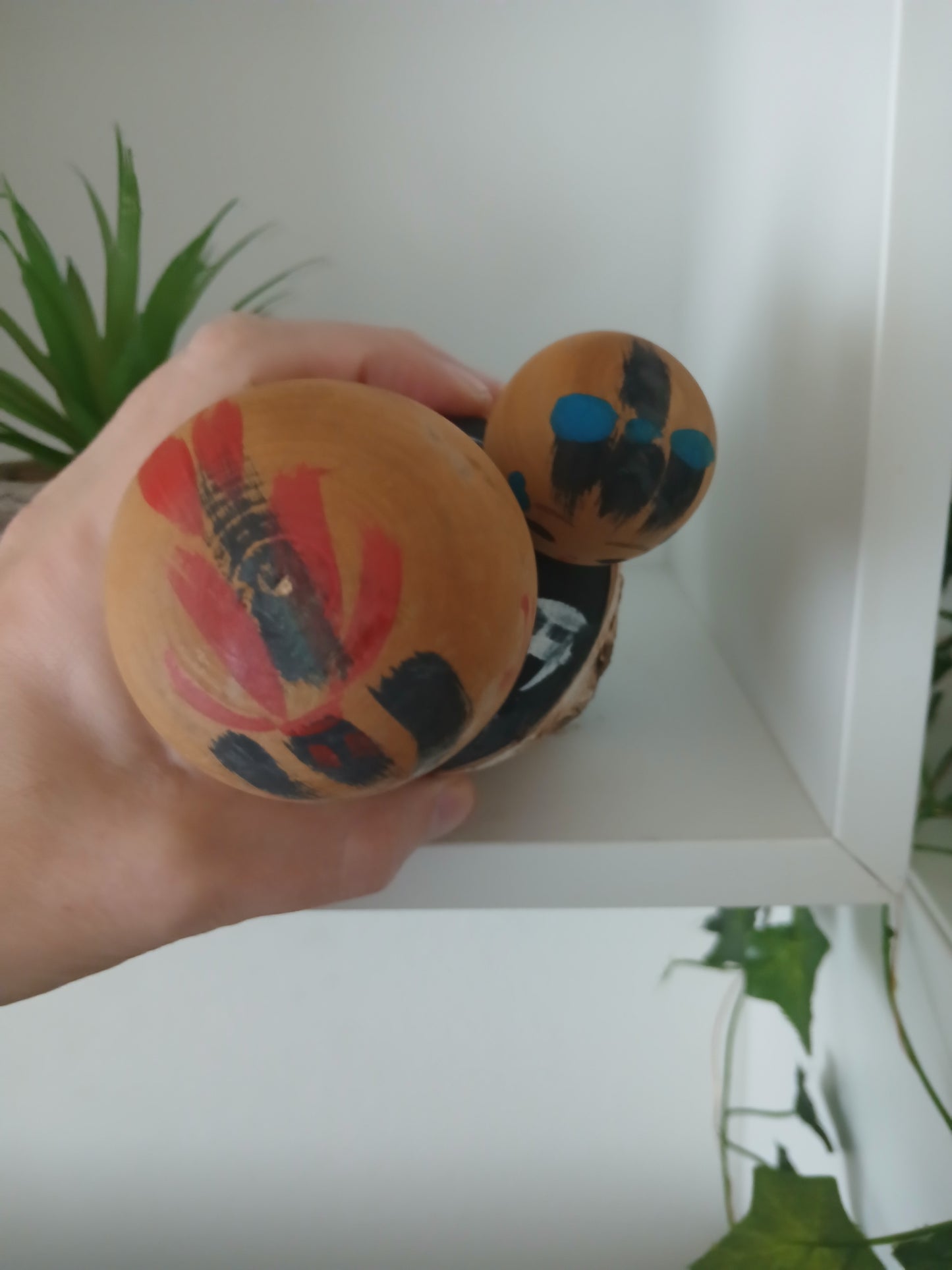 Vintage creative kokeshi - Mother and child