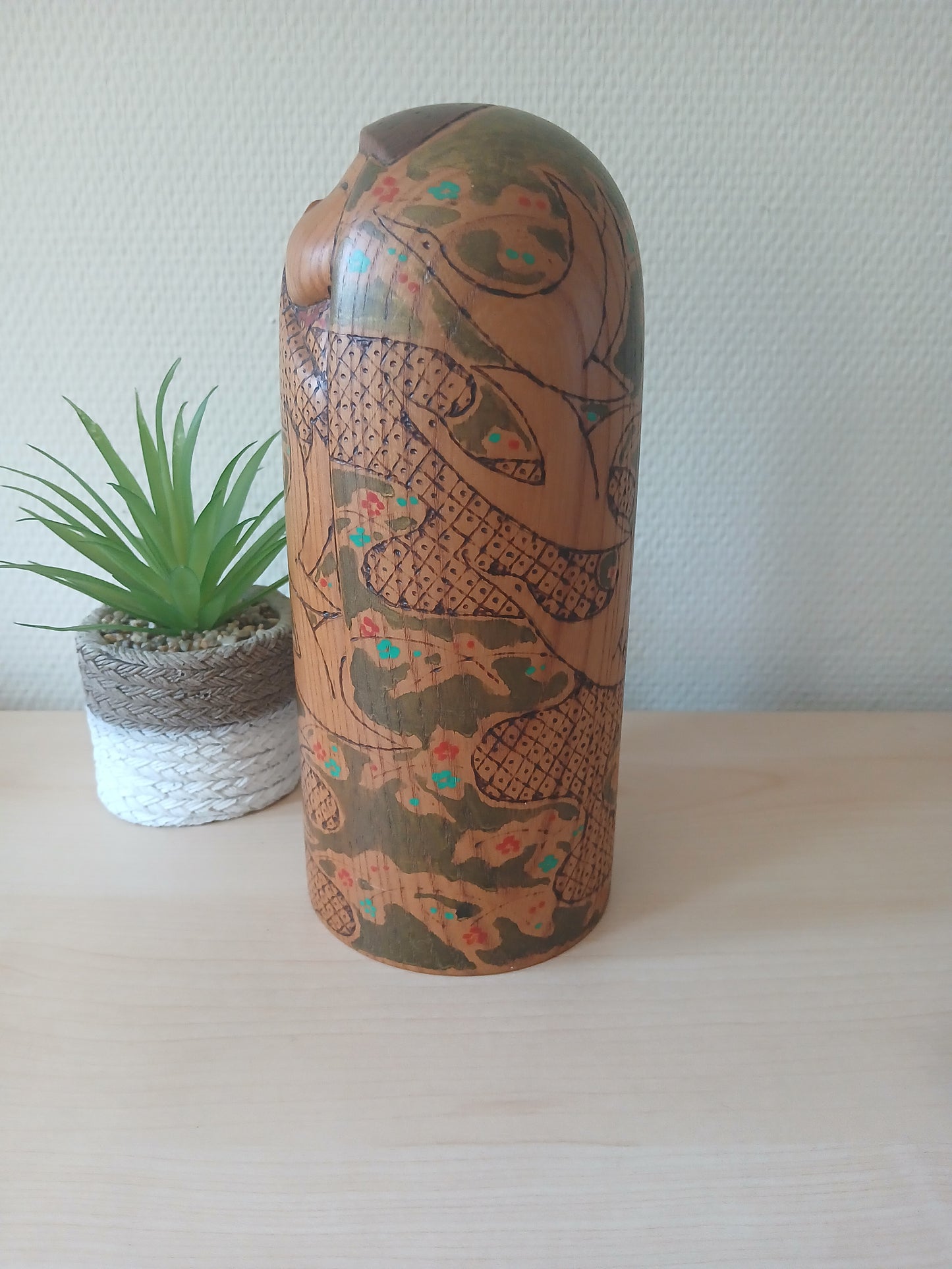 Exclusive Vintage creative Kokeshi by Kato Tatsuo (1940-)