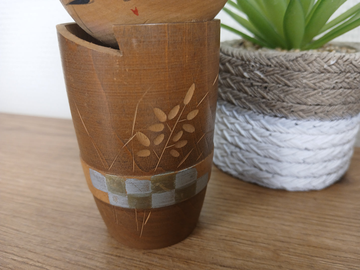 Vintage creative kokeshi by Sato Suigai (1920-)