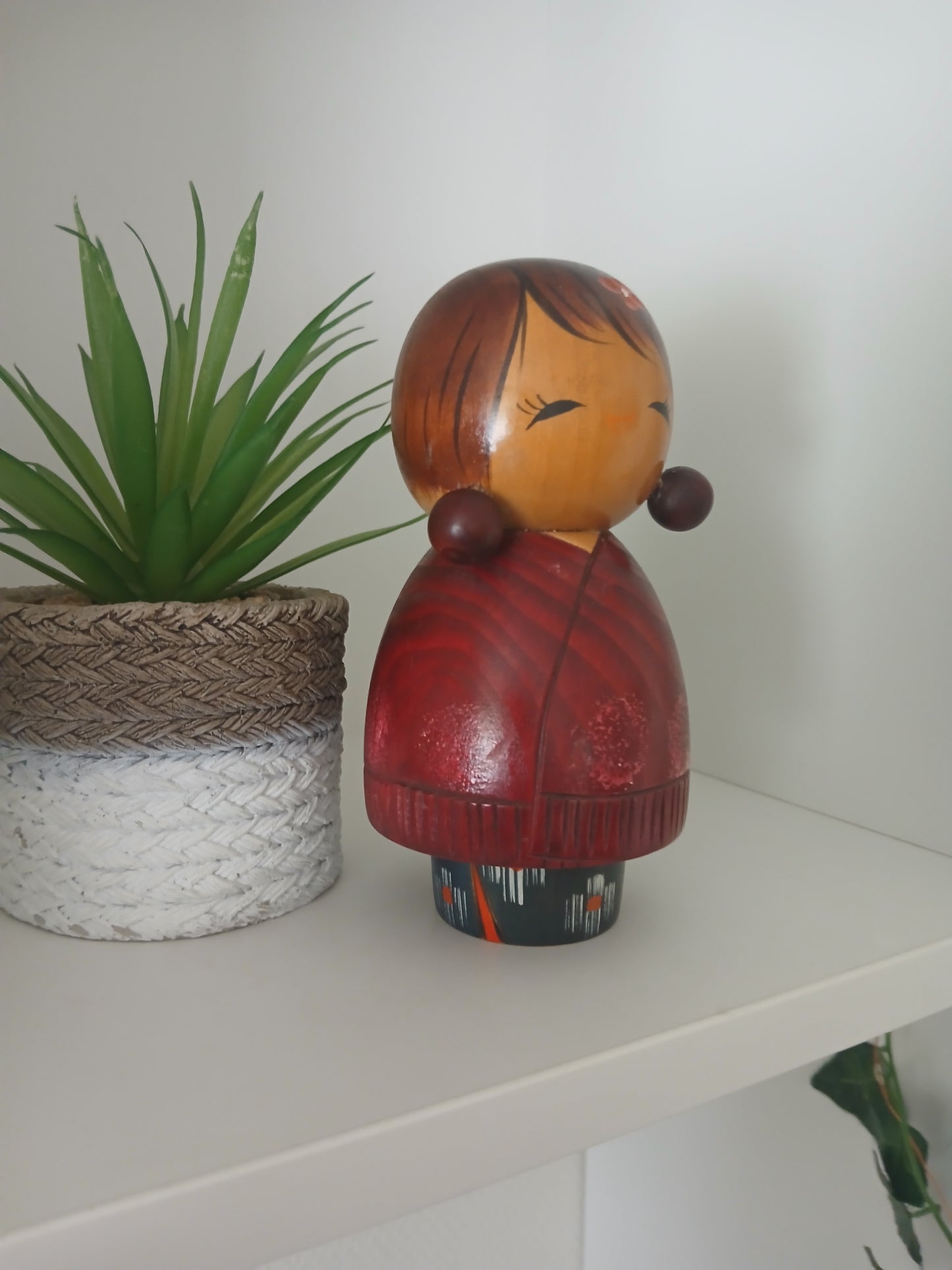 Rare Vintage Sosaku Kokeshi by Aoki Ryoka (1931-)