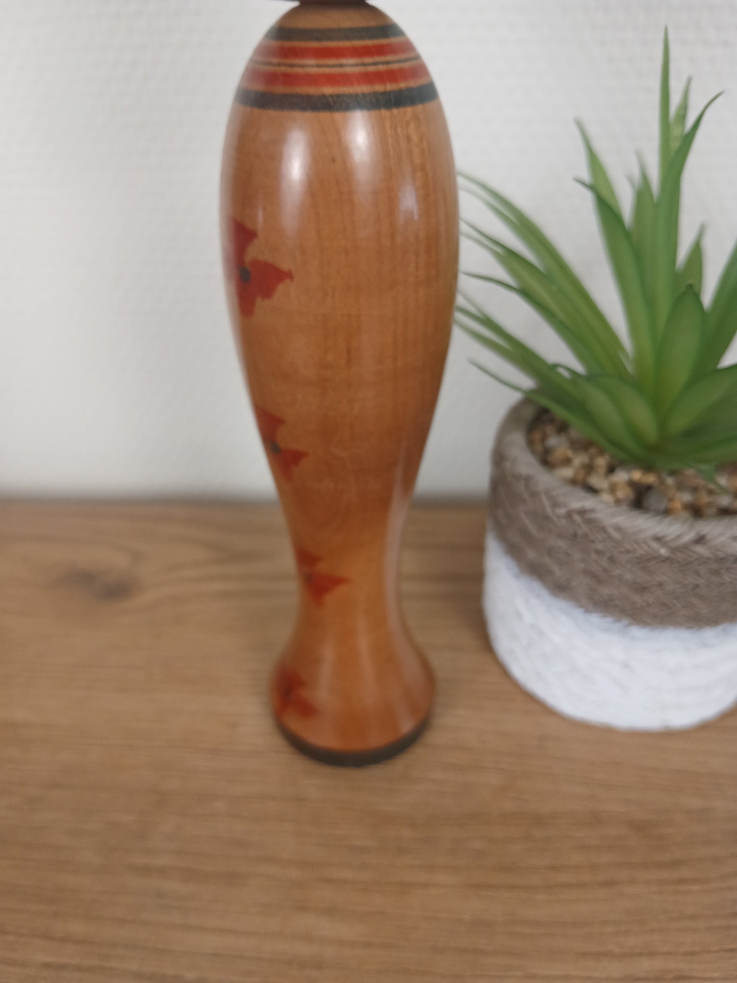 Vintage traditional Togatta kokeshi by Eitaro Sato (1939-)