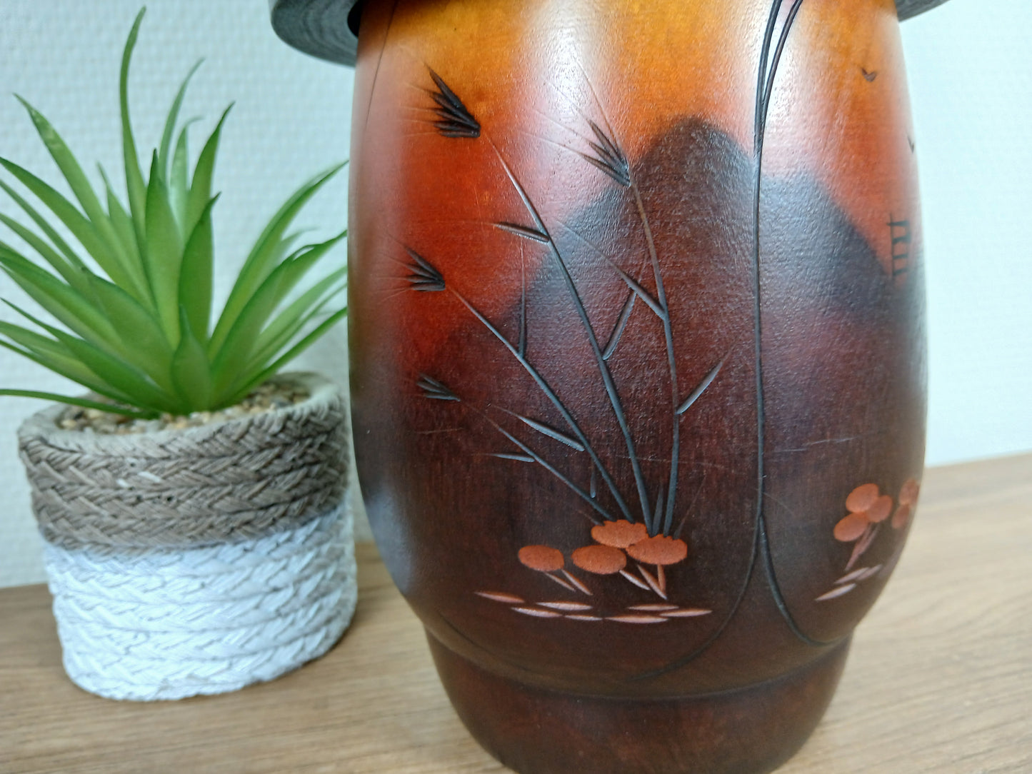 Vintage big chunky Gumma Kokeshi by Masae Fujikawa (1942-2015)