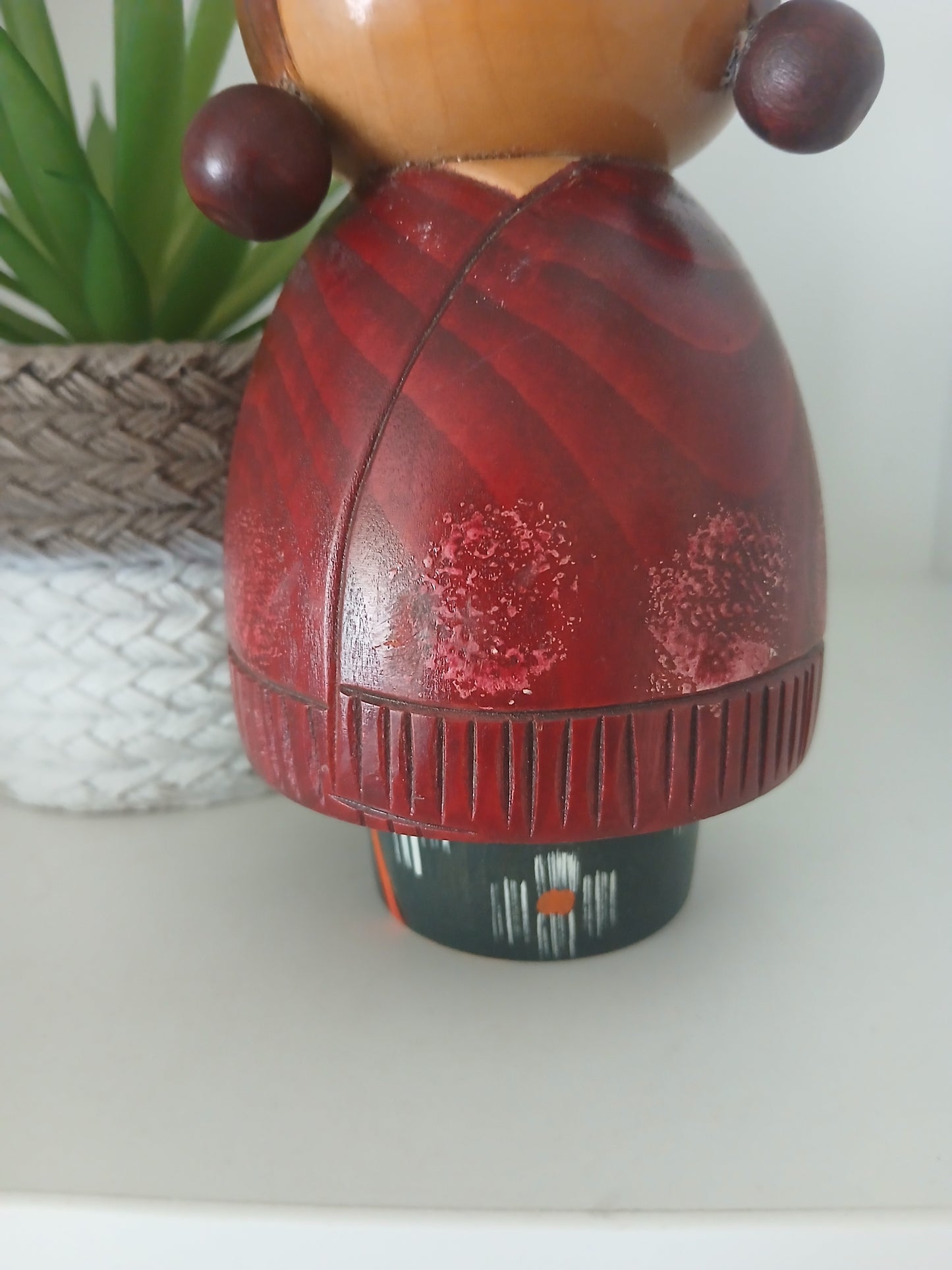 Rare Vintage Sosaku Kokeshi by Aoki Ryoka (1931-)