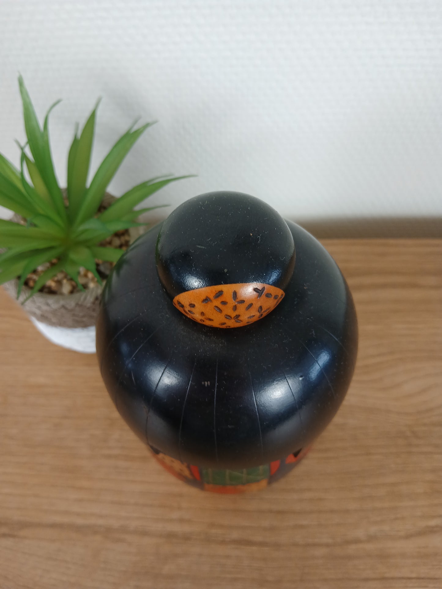 Vintage Gumma kokeshi By Kazuo Takamizawa (1927-)