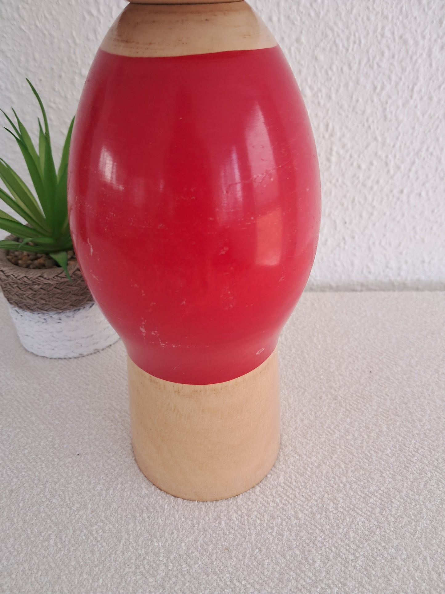 Beautiful big creative kokeshi by Kishi Sadao (1932-1998)