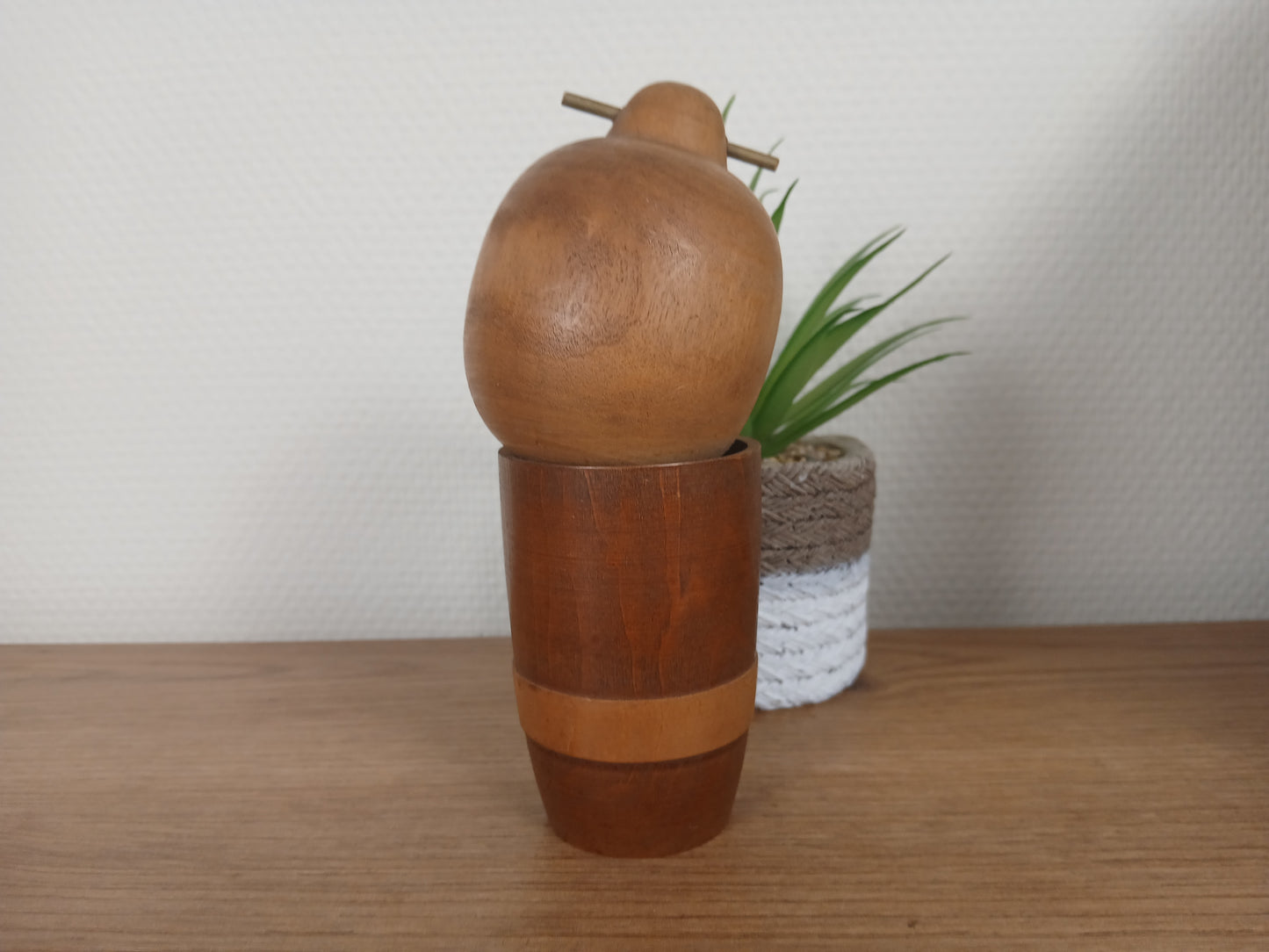 Vintage creative kokeshi by Sato Suigai (1920-)