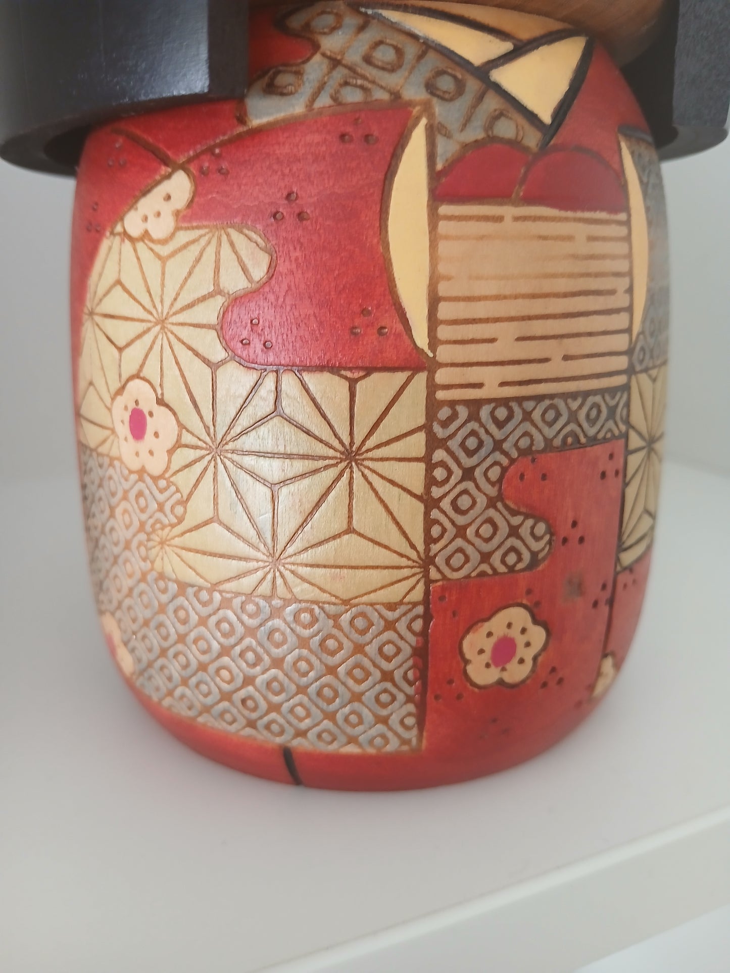 Vintage Gumma kokeshi made by Kazuo Takamizawa (1927-)