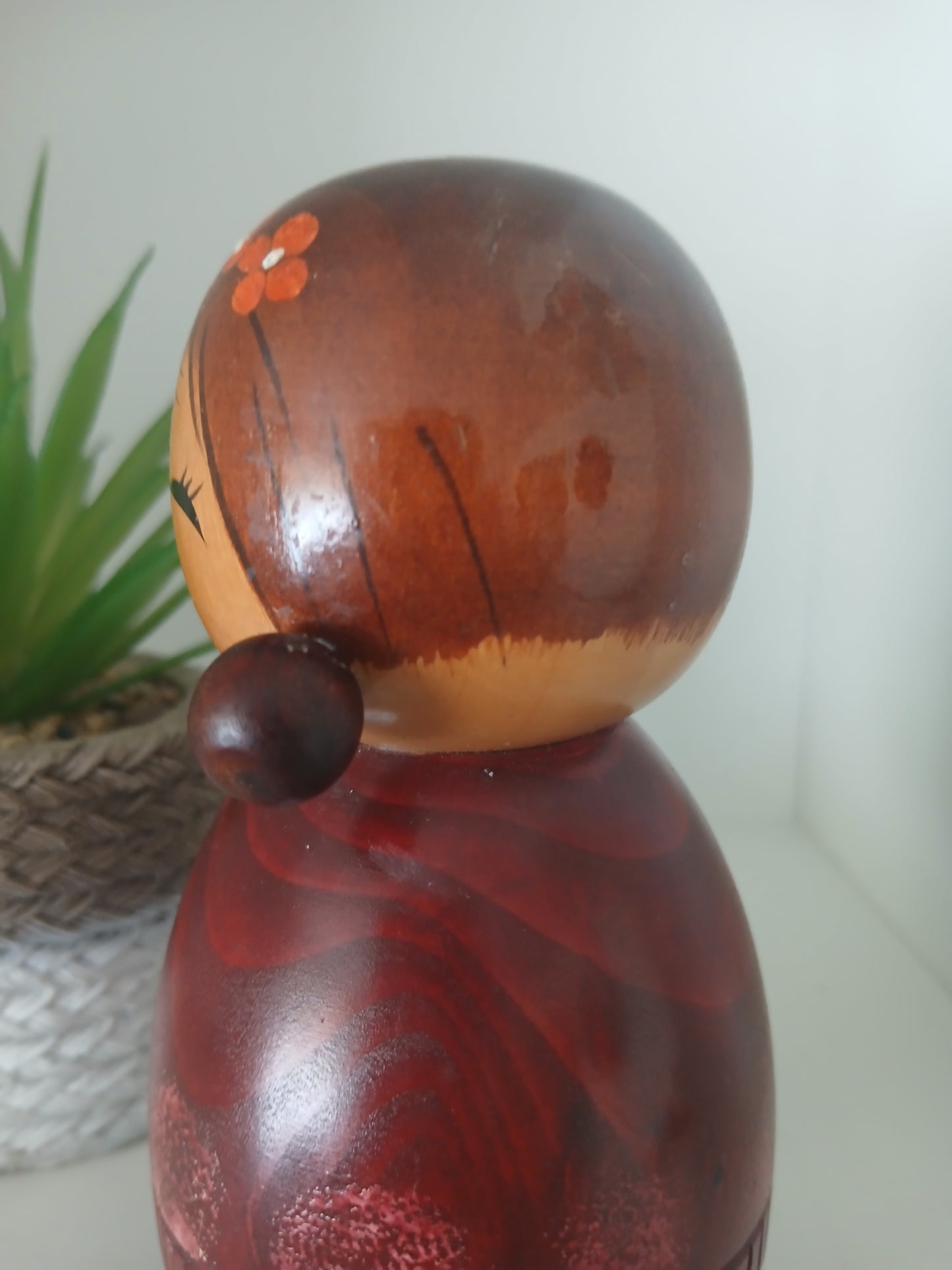 Rare Vintage Sosaku Kokeshi by Aoki Ryoka (1931-)