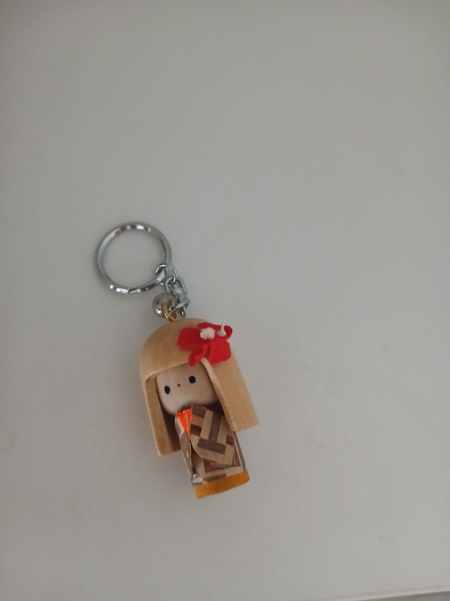 Vintage key ring kokeshi