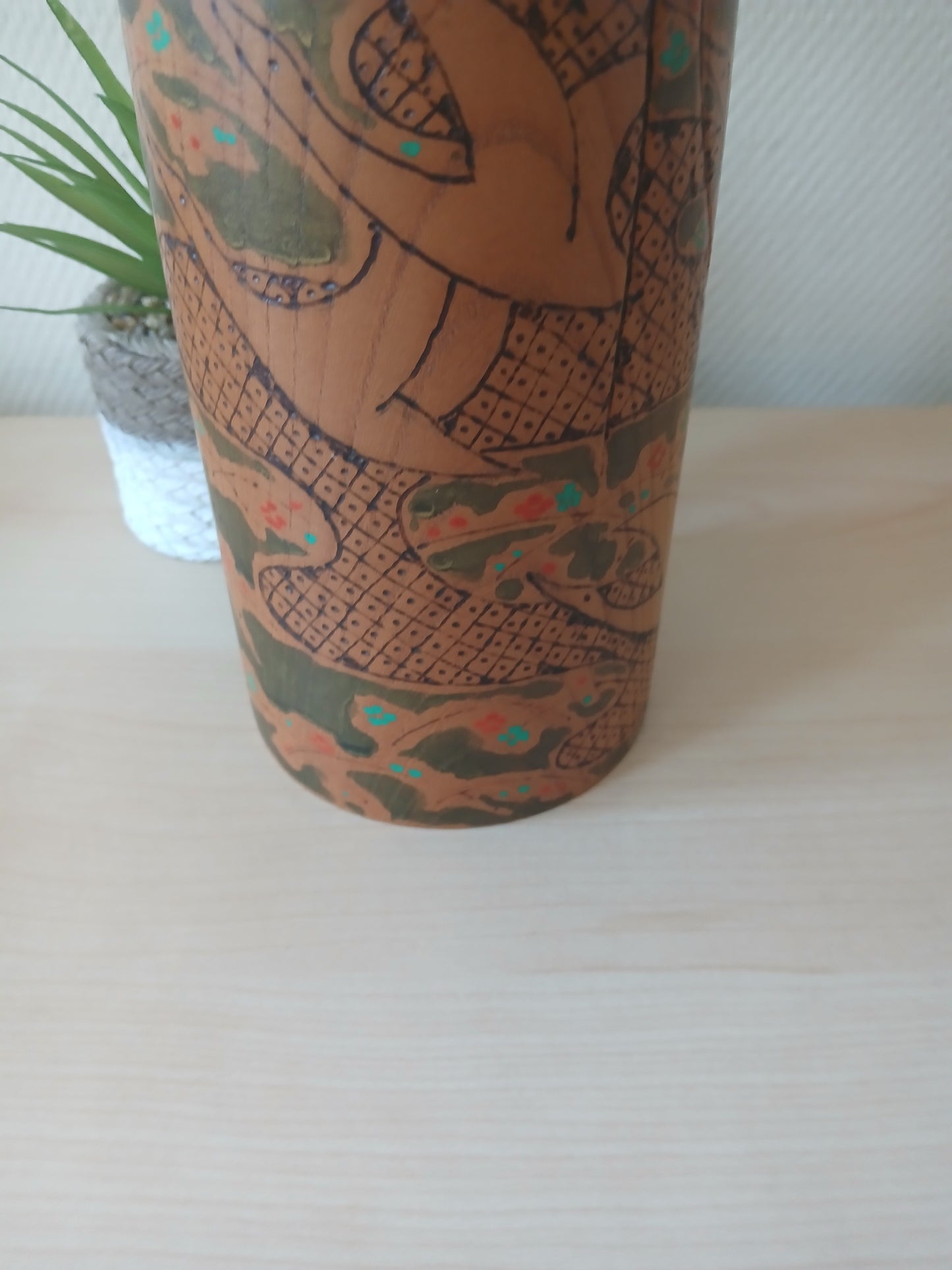 Exclusive Vintage creative Kokeshi by Kato Tatsuo (1940-)