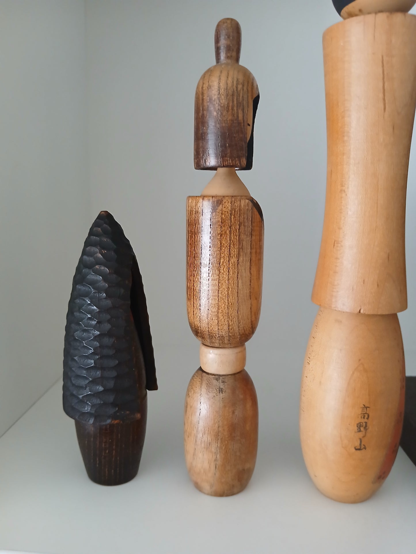 Set of 4 kokeshi by Shozan shido (1932-1995)