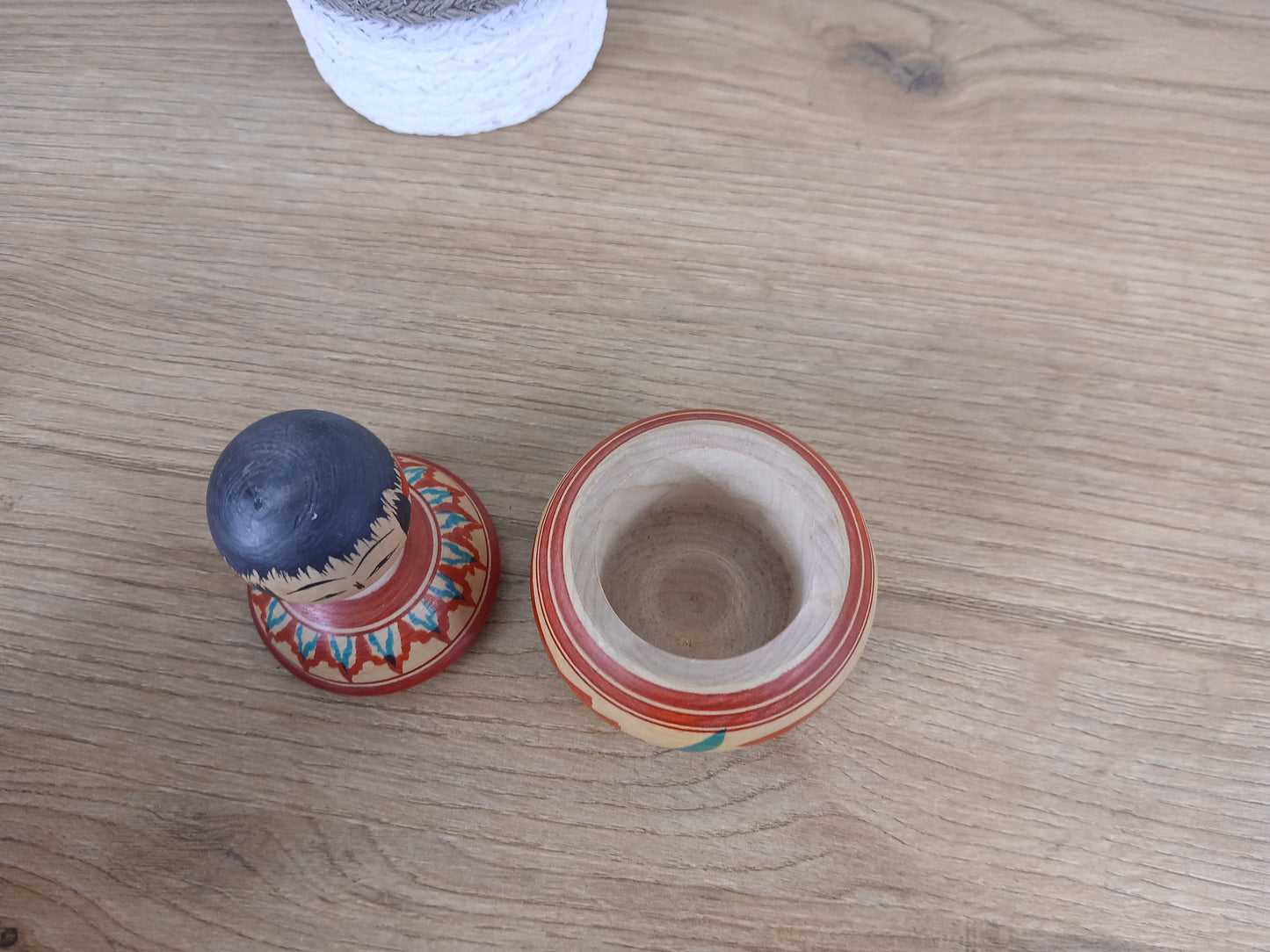 Vintage Ejiko kokeshi by Umeki Shuichi - With container