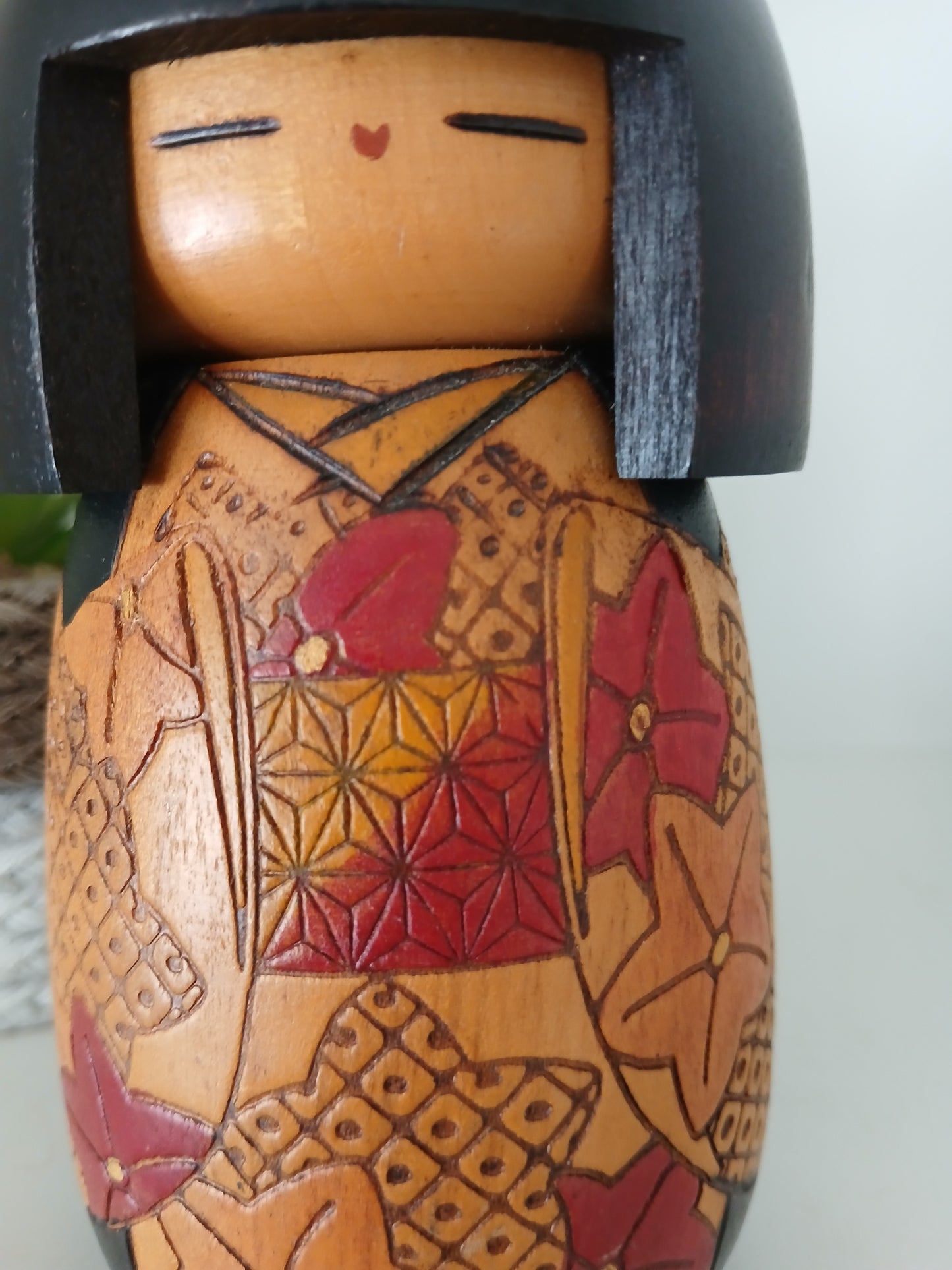 Rare Vintage Gumma Kokeshi By Kazuo Takamizawa (1927-)