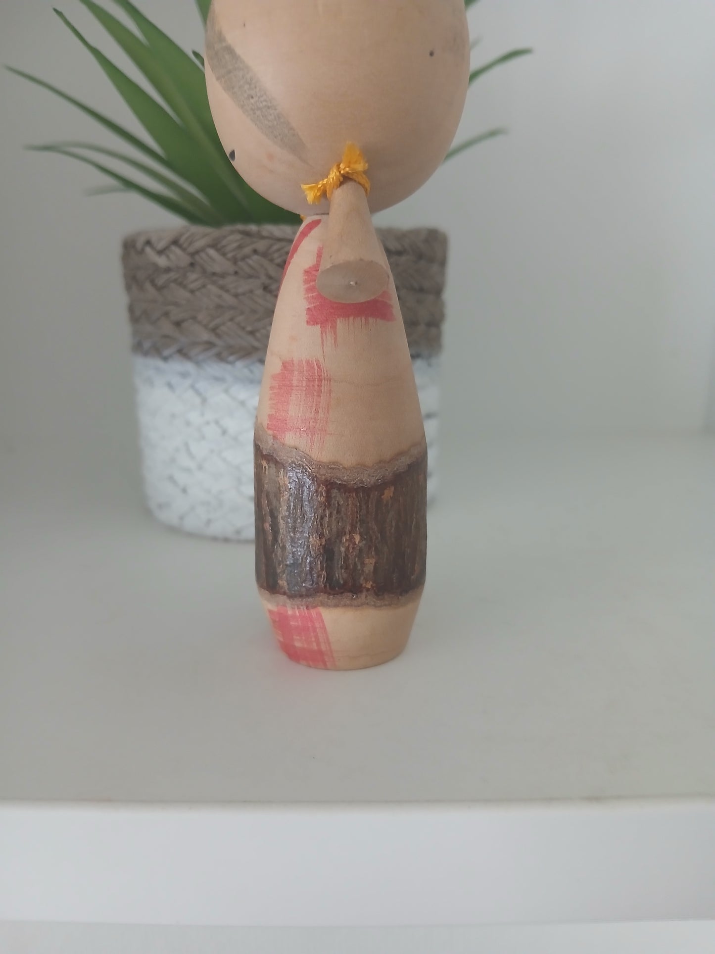 Cute creative kokeshi with lovely pigtails
