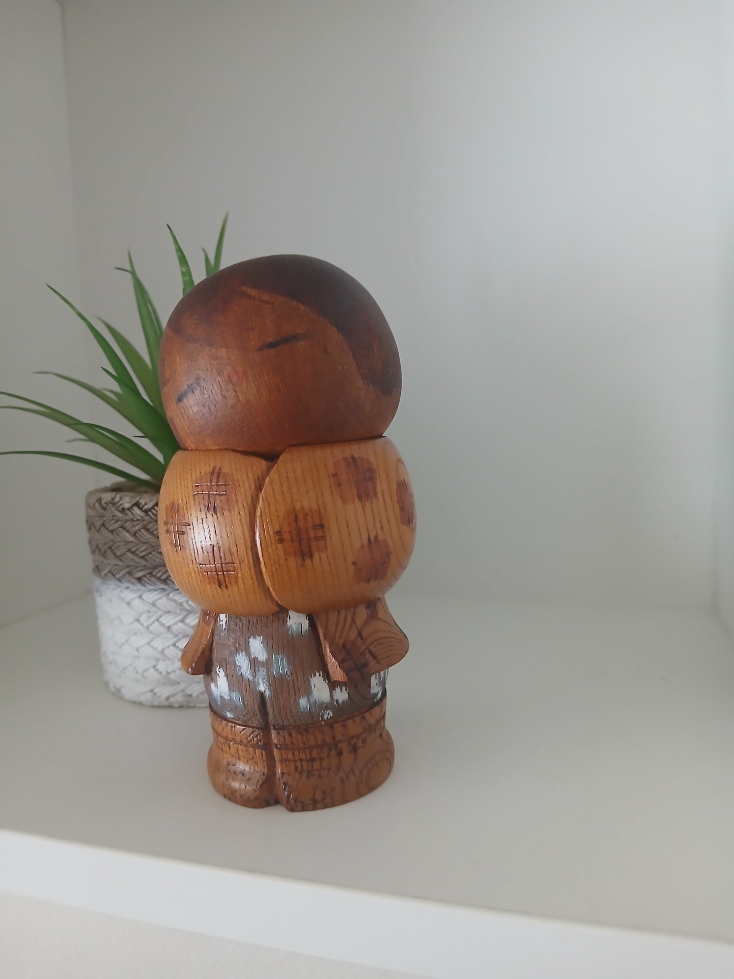 Rare Vintage Sosaku Kokeshi by Aoki Ryoka (1931-)