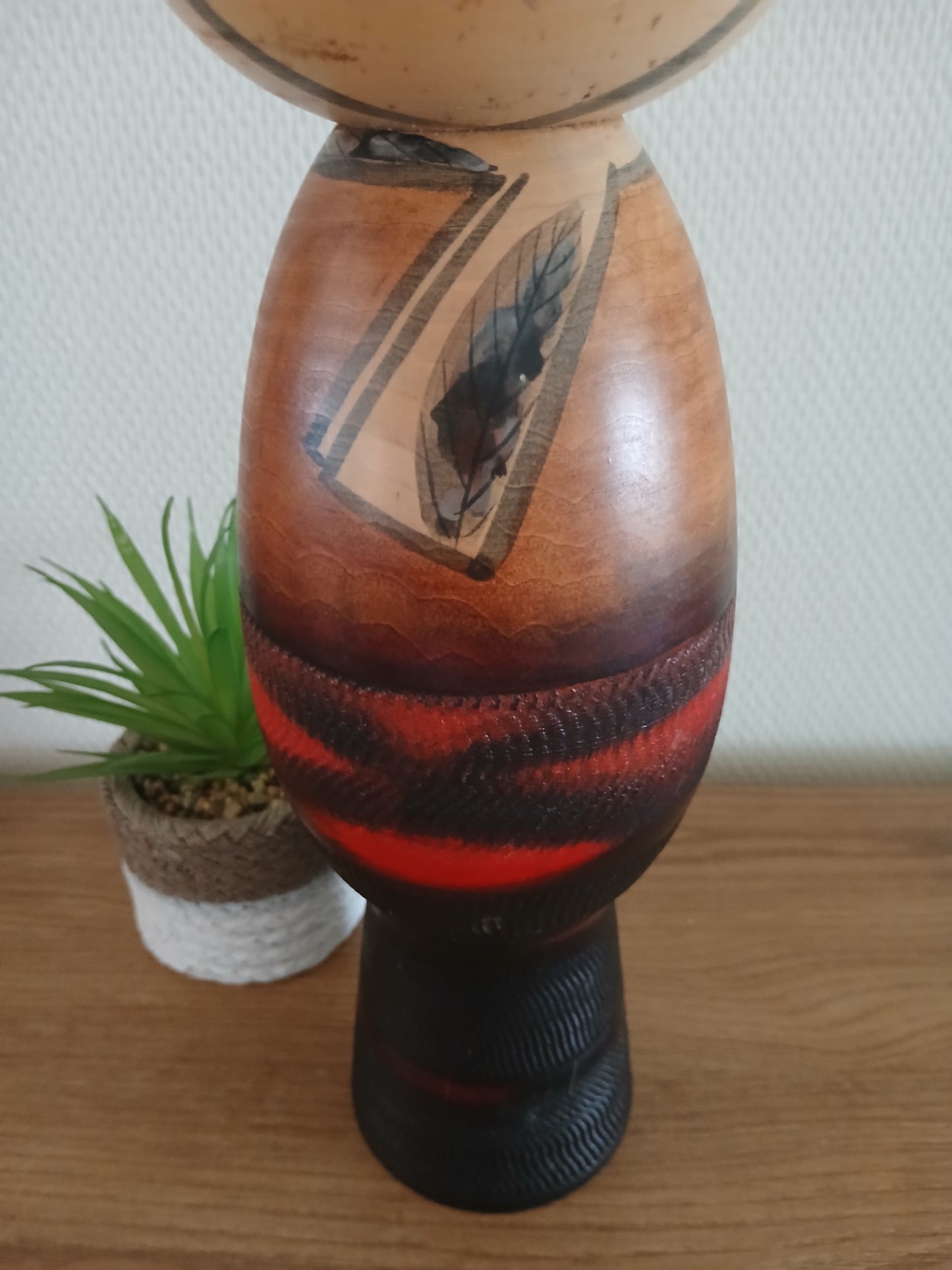 Vintage creative kokeshi by Masao Watanabe (1917-2007)