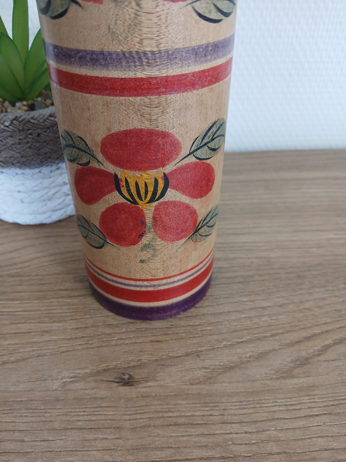 Rare Vintage traditional Tsugaru kokeshi by Mori Senzo (1922-2003)